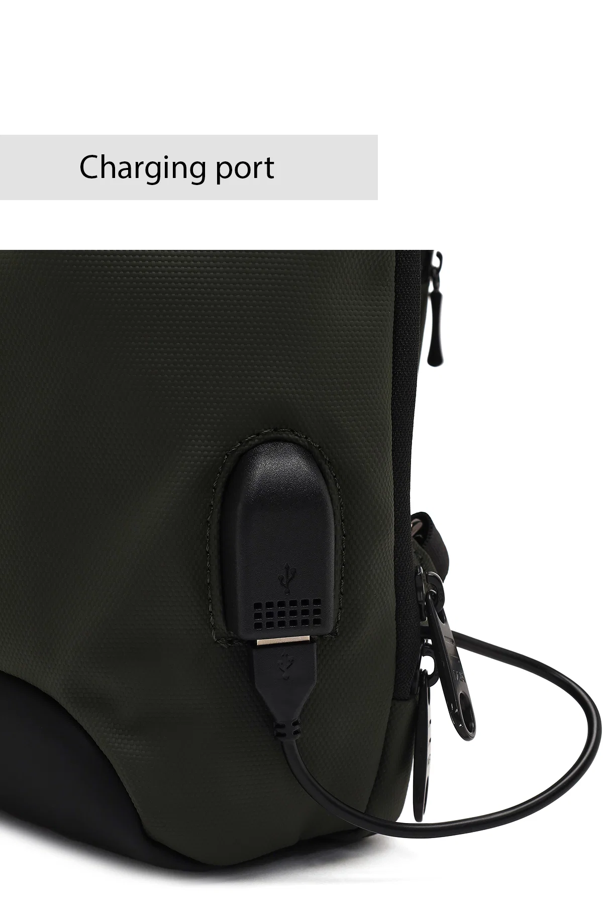 D-Pack Erkek Haki Teknolojik Çapraz Çanta - Image 8