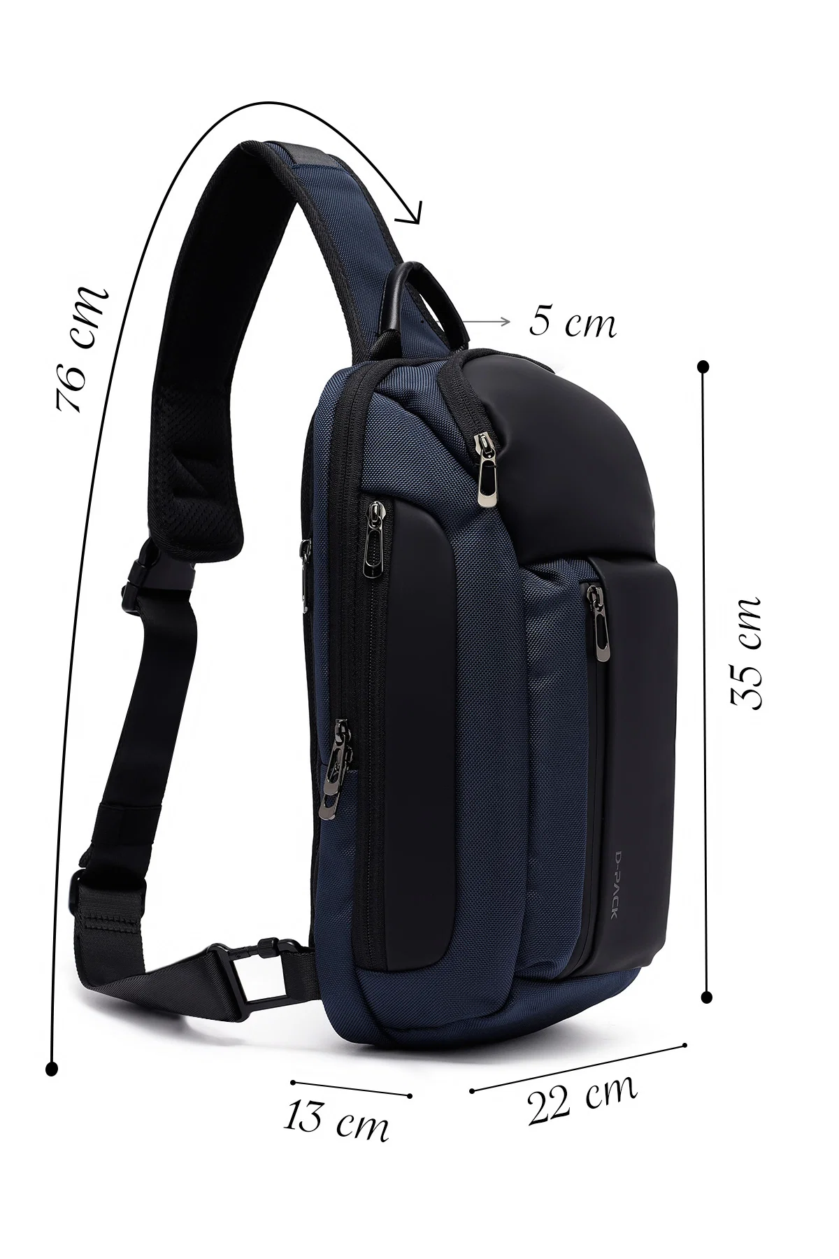 D-Pack Erkek Lacivert Çapraz Çanta - Image 2
