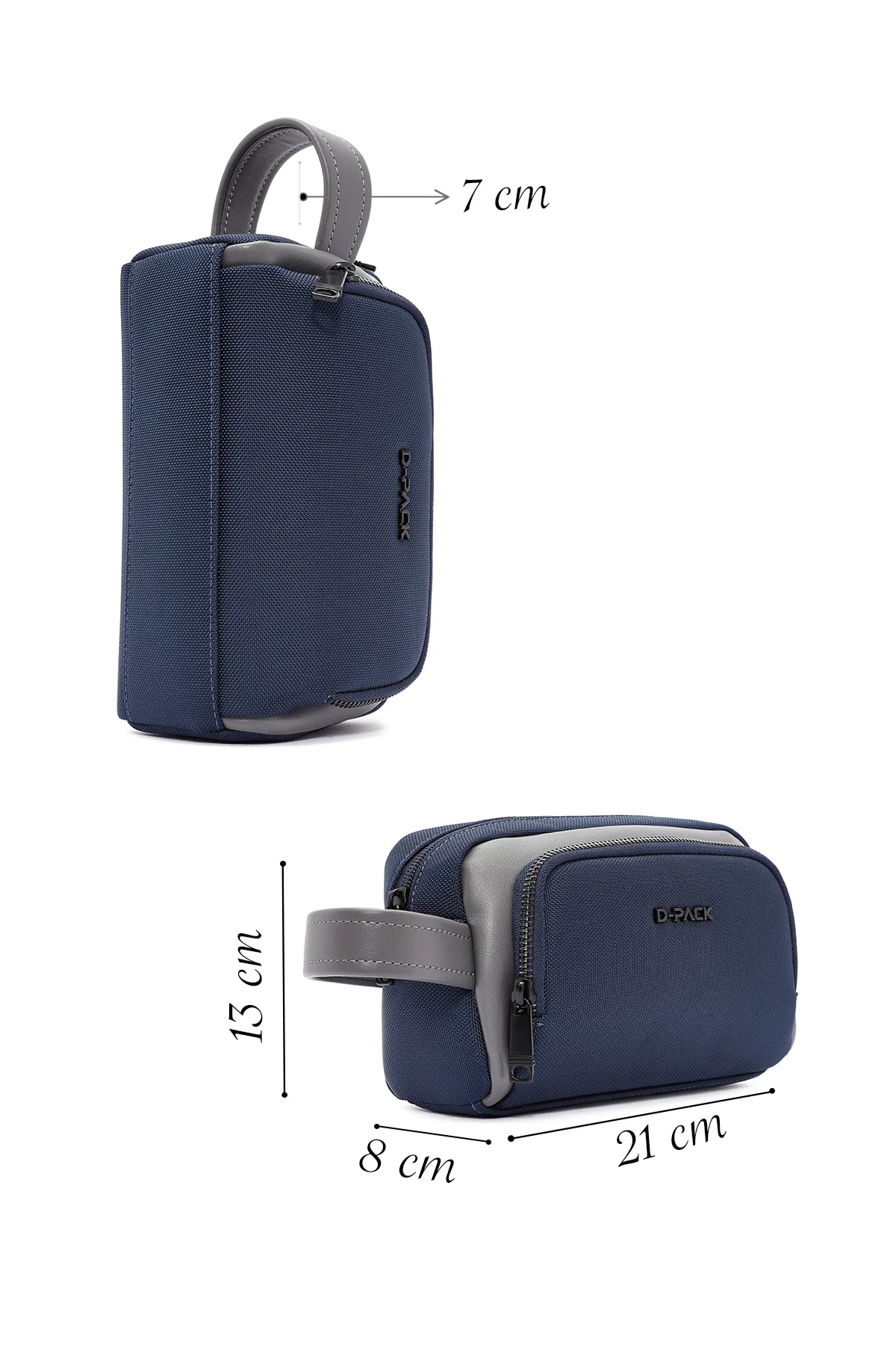 D-Pack Erkek Lacivert Kumaş El Çantası - Image 2