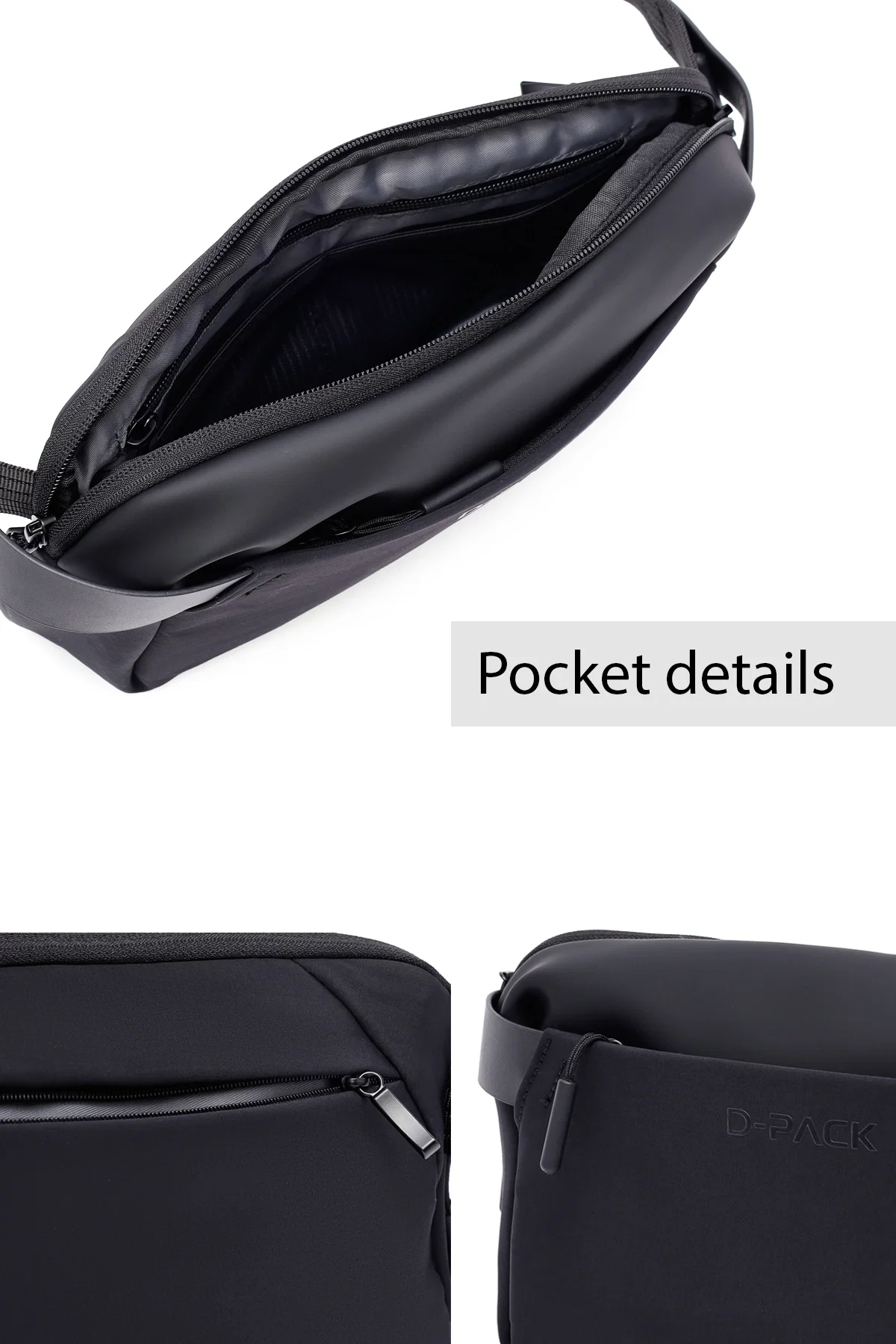 D-Pack Erkek Siyah Bel Çantası - Image 5