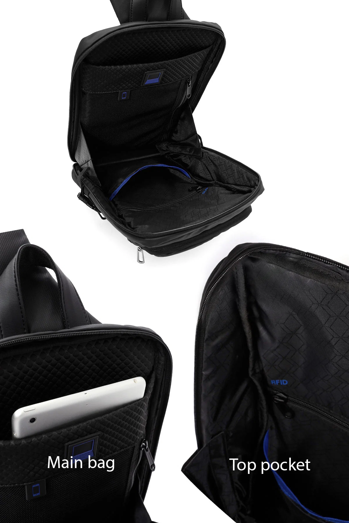 D-Pack Erkek Siyah Çapraz Çanta - Image 7