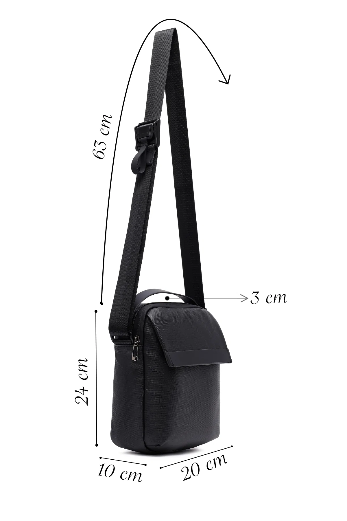 D-Pack Erkek Siyah Çapraz Çanta - Image 2