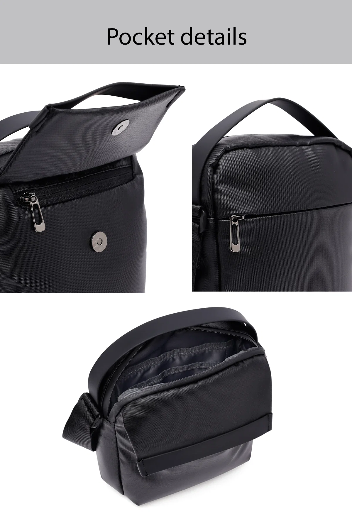 D-Pack Erkek Siyah Çapraz Çanta - Image 6