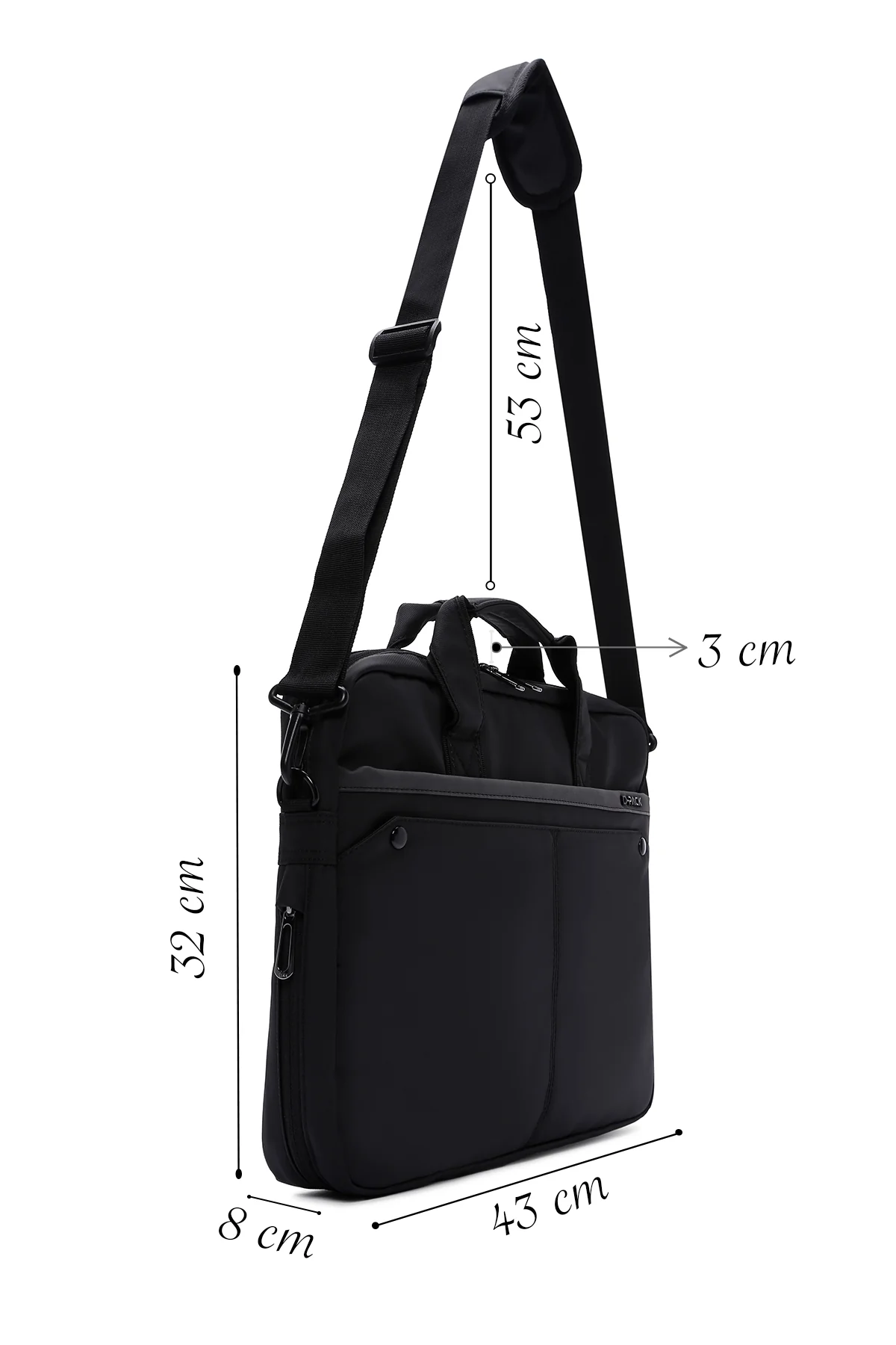 D-Pack Erkek Siyah Evrak Çantası - Image 2
