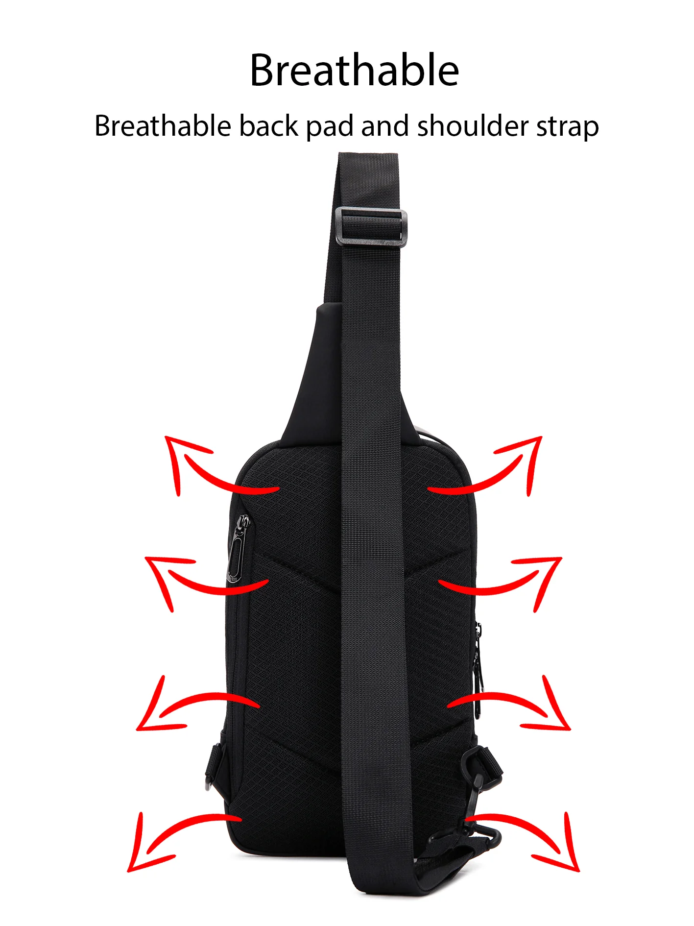 D-Pack Erkek Siyah Kumaş Çapraz Çanta - Image 10
