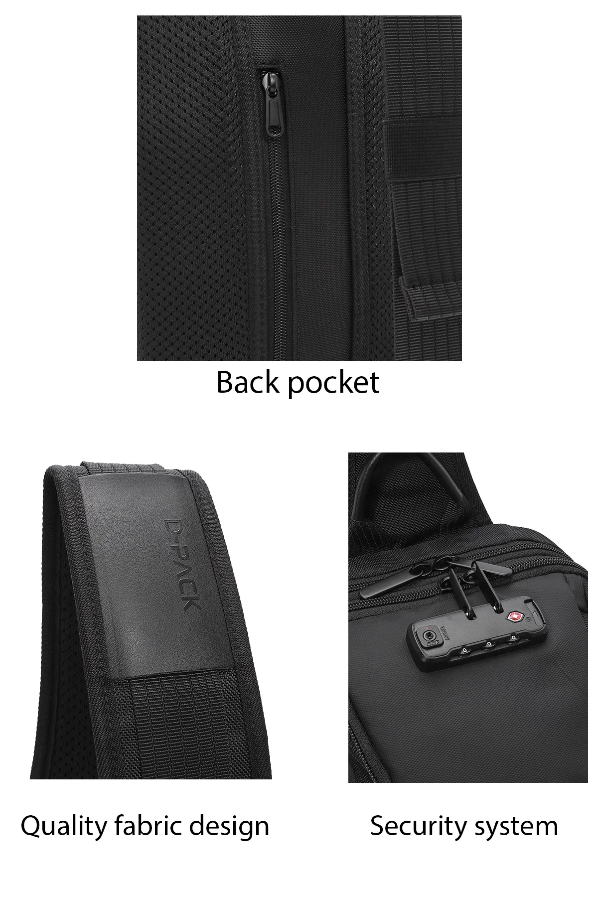 D-Pack Erkek Siyah Kumaş Çapraz Çanta - Image 11