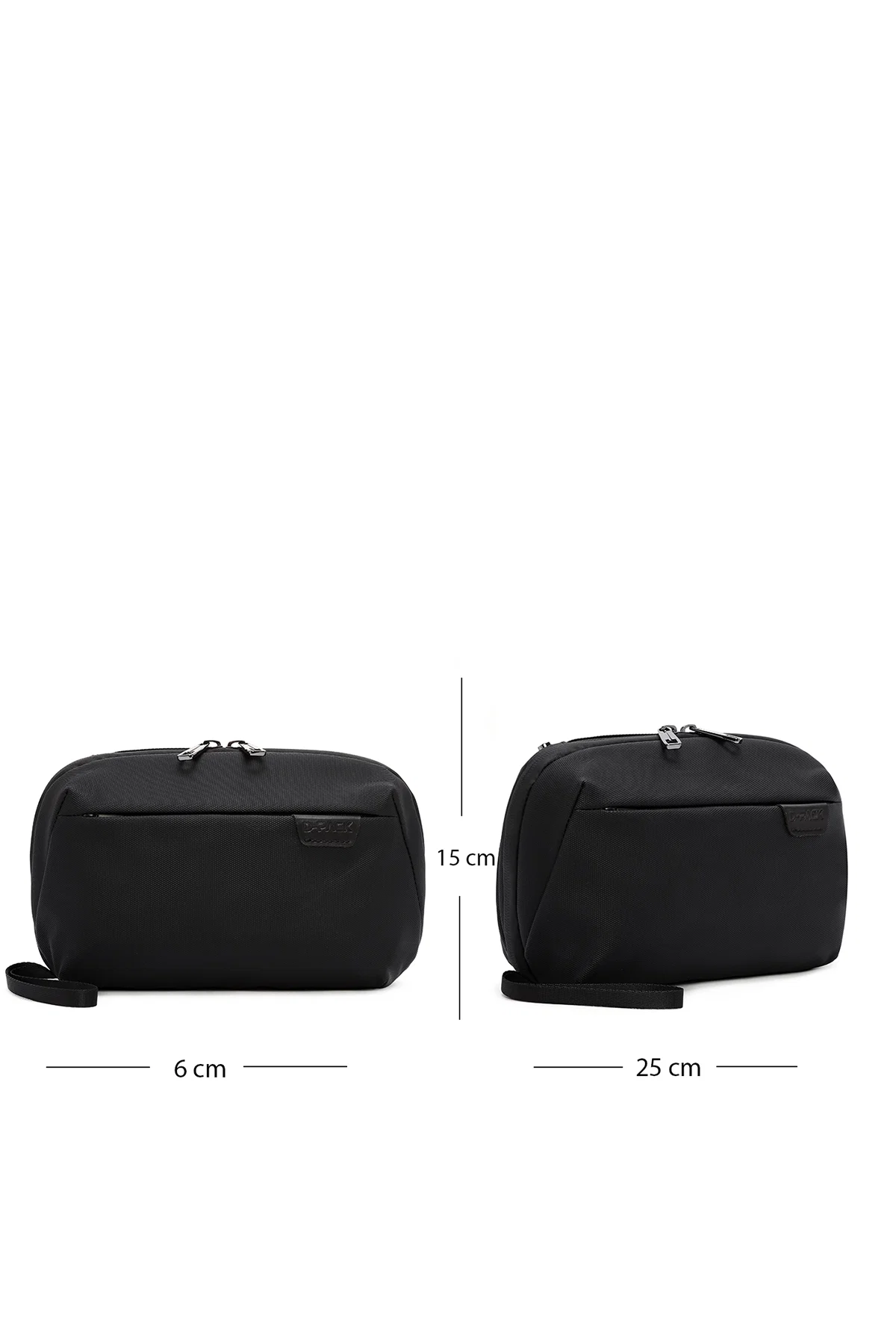 D-Pack Erkek Siyah Kumaş El Çantası - Image 2
