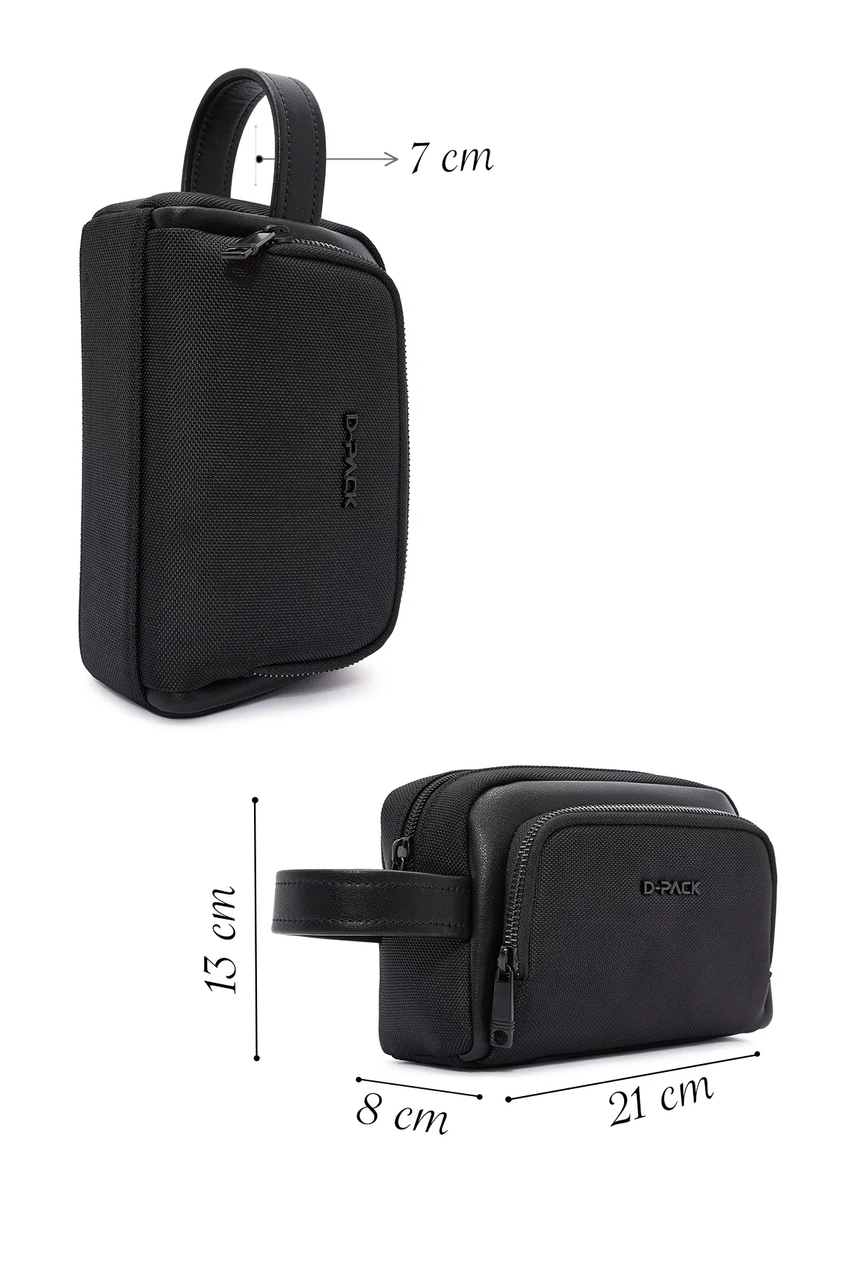 D-Pack Erkek Siyah Kumaş El Çantası - Image 2