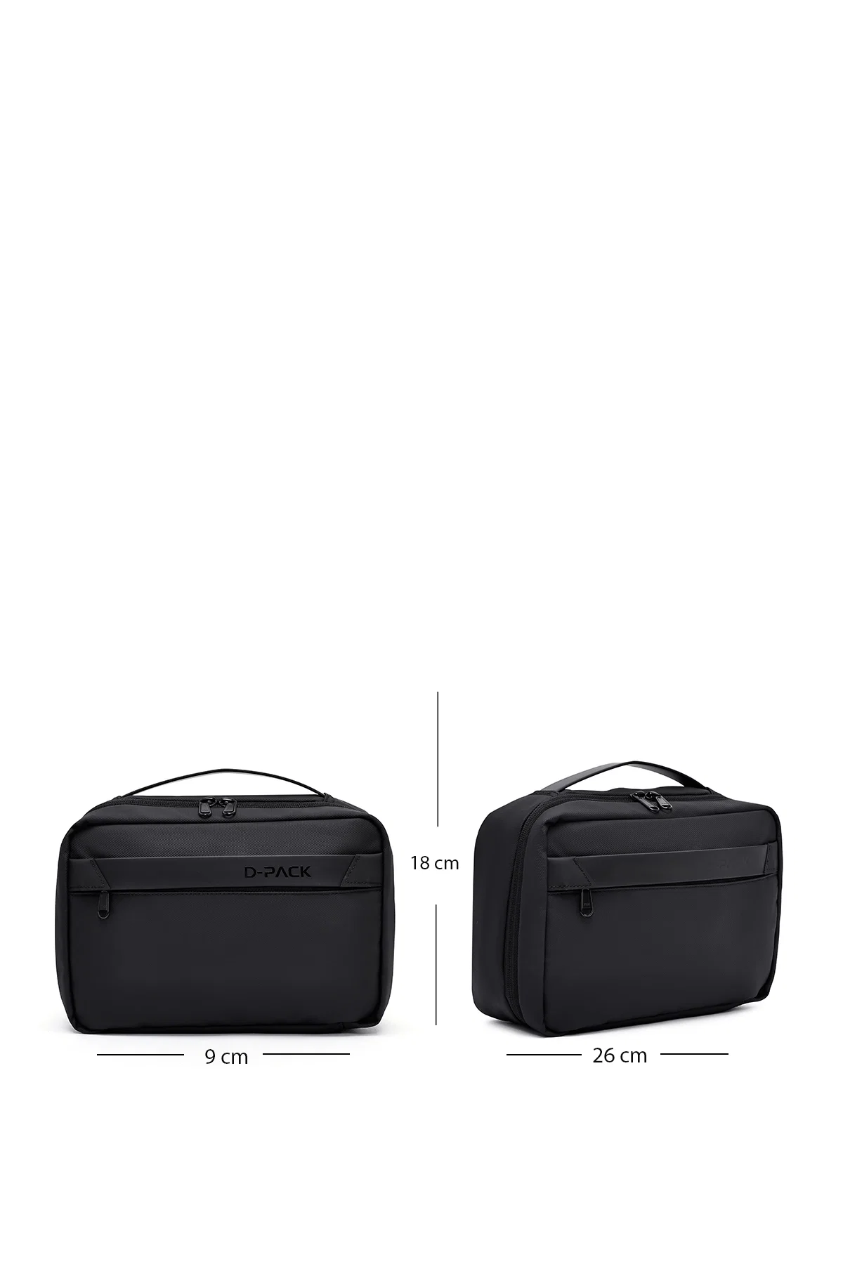D-Pack Erkek Siyah Kumaş El Çantası - Image 2