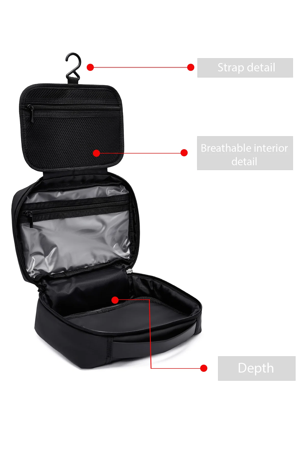 D-Pack Erkek Siyah Kumaş El Çantası - Image 4