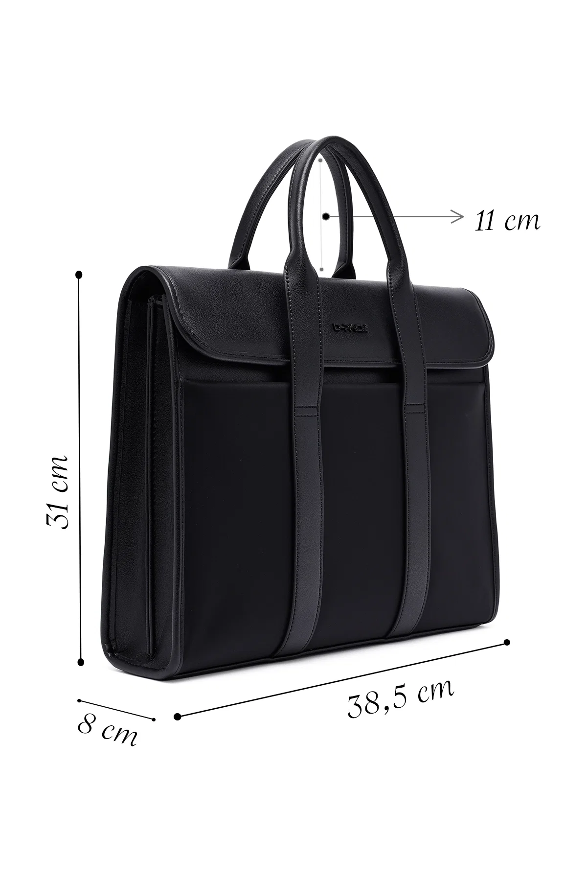 D-Pack Erkek Siyah Kumaş Evrak Çantası - Image 2