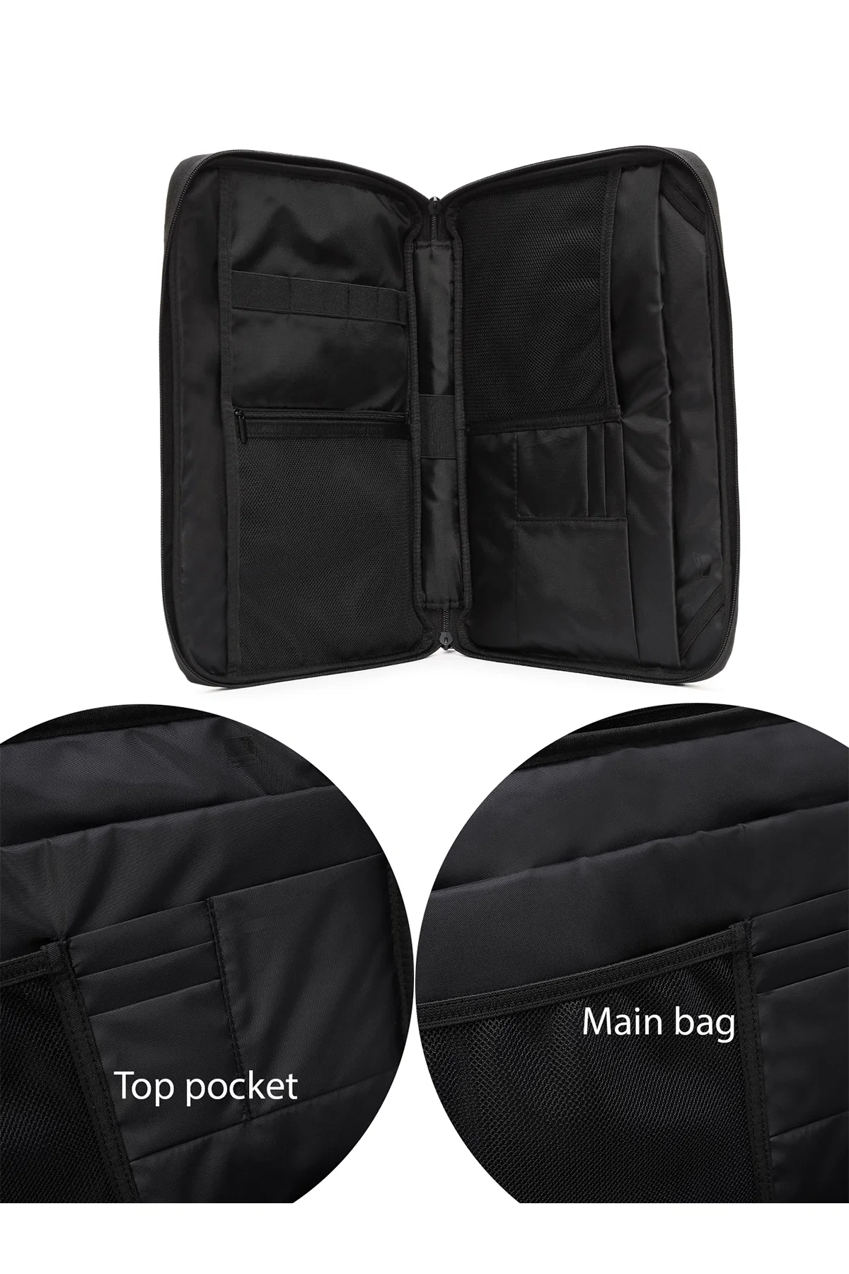 D-Pack Erkek Siyah Kumaş Laptop Çantası - Image 4