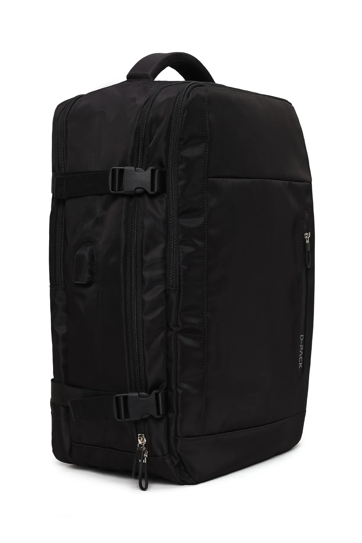 D-Pack Erkek Siyah Kumaş Sırt Çantası - Image 4