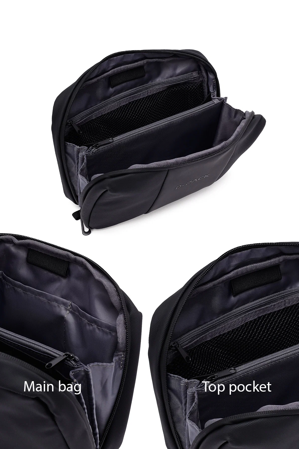 D-Pack Erkek Siyah Mini El Çantası - Image 8