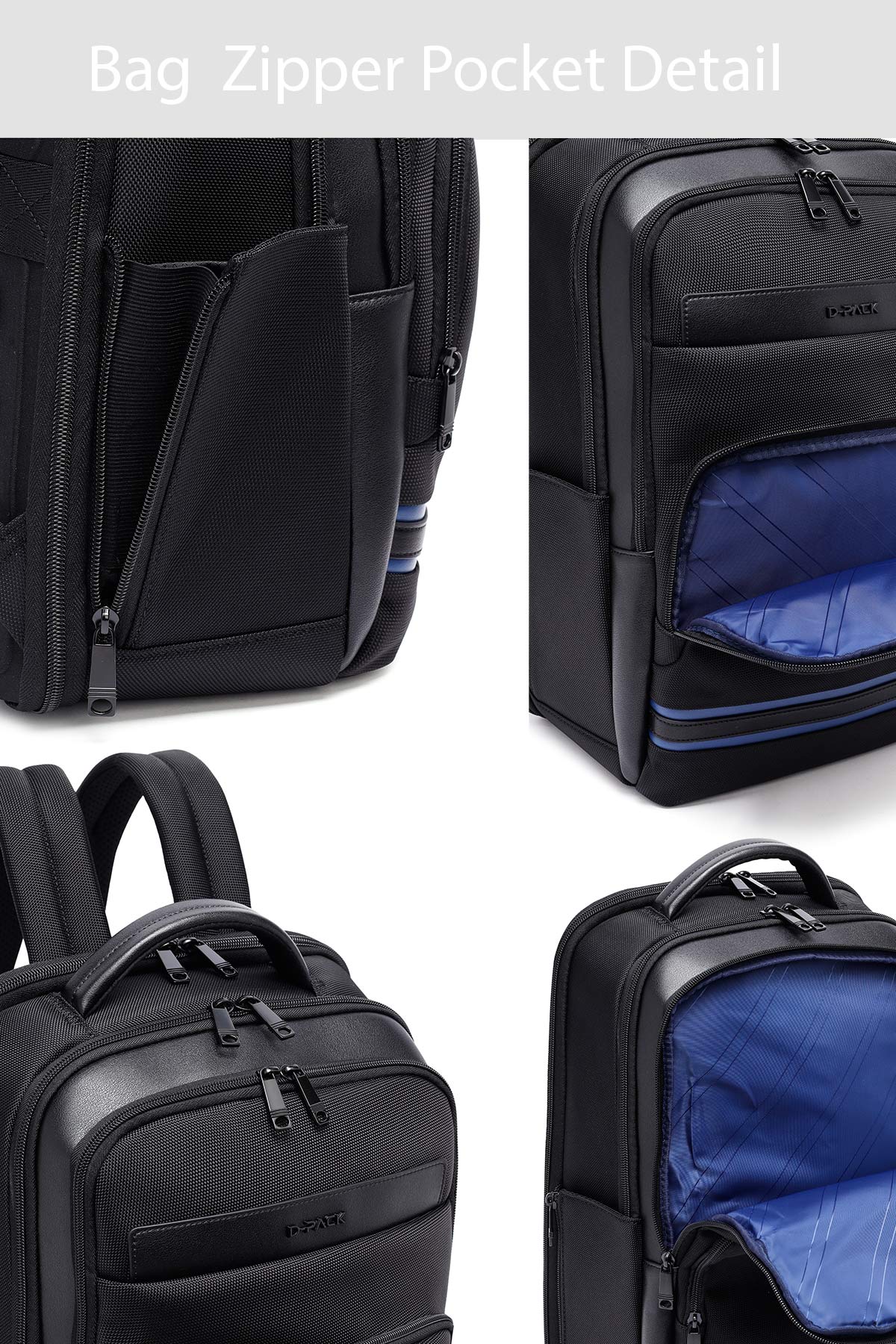 D-Pack Erkek Siyah Sırt Çantası - Image 6
