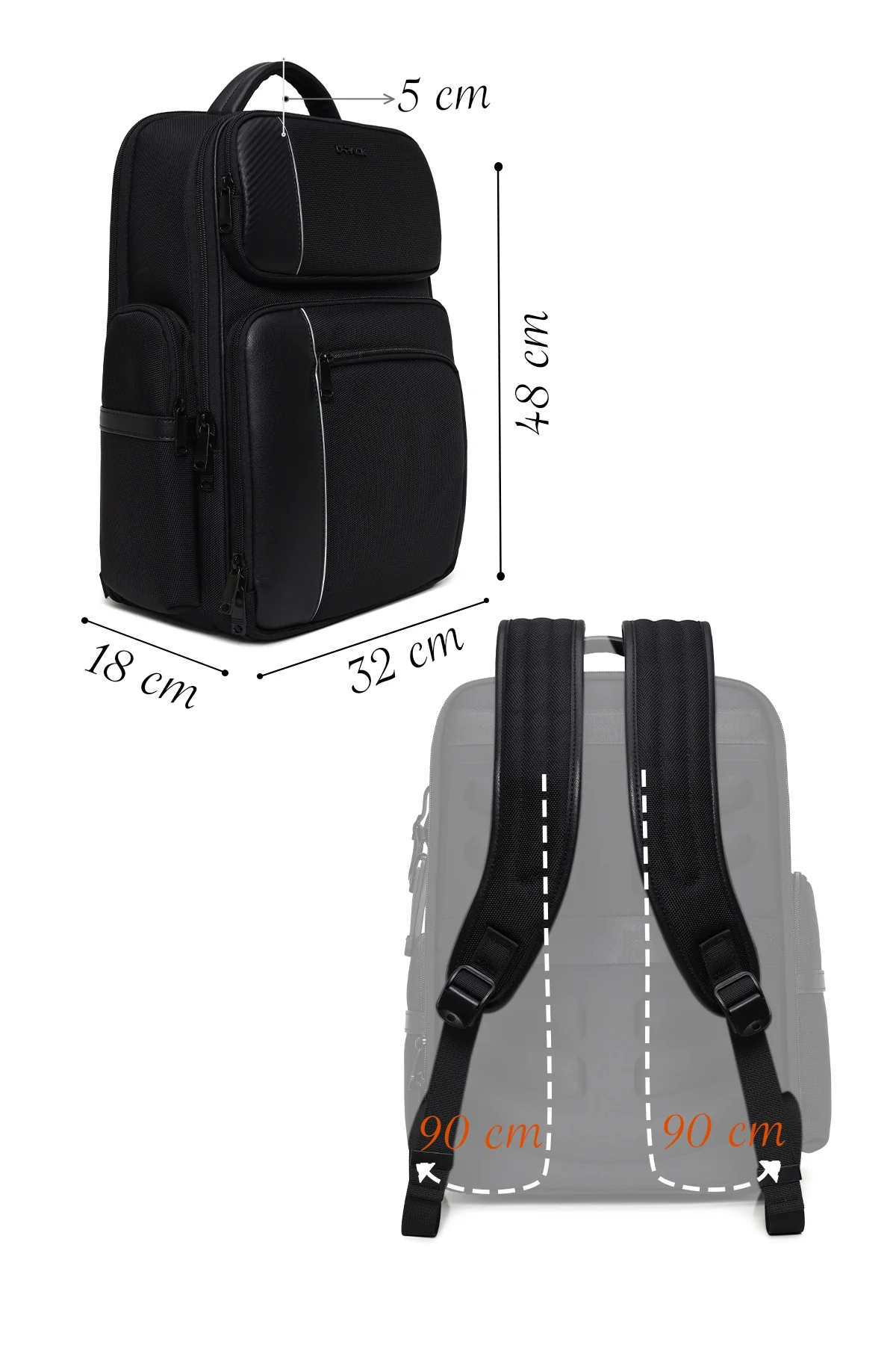 D-Pack Erkek Siyah Sırt Çantası - Image 2