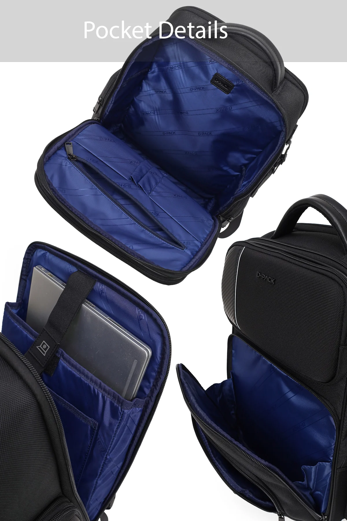 D-Pack Erkek Siyah Sırt Çantası - Image 5