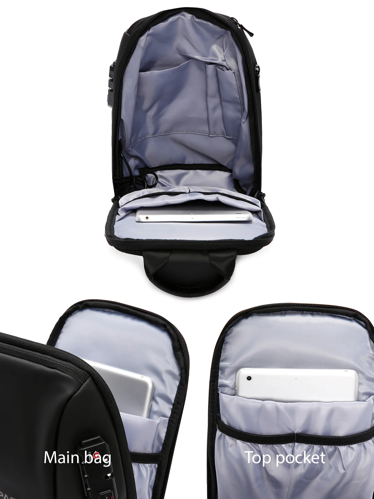 D-Pack Erkek Siyah Teknolojik Çapraz Çanta - Image 20