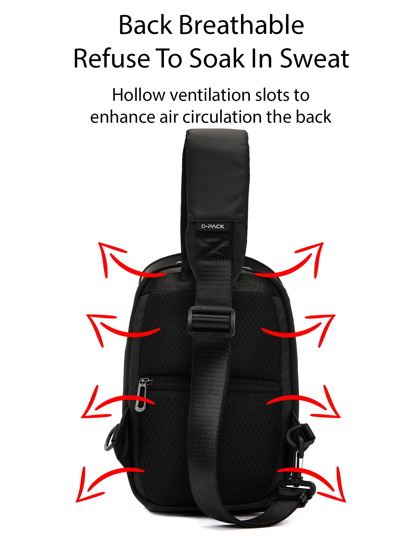 D-Pack Erkek Siyah Teknolojik Hardcase Uzun Askılı Omuz Çantası - Image 19