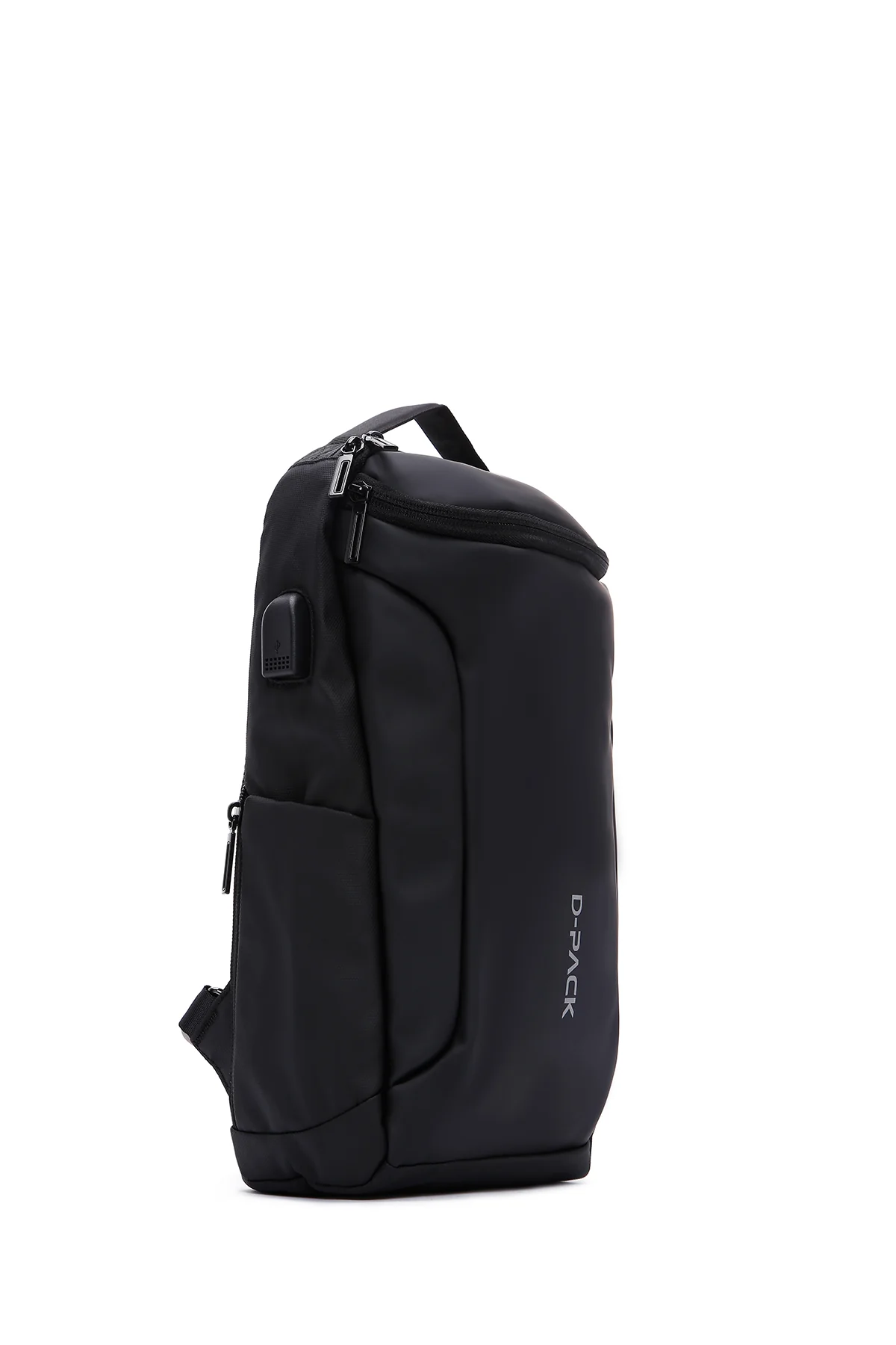 D-Pack Erkek Siyah Teknolojik Kumaş Çapraz Çanta - Image 6