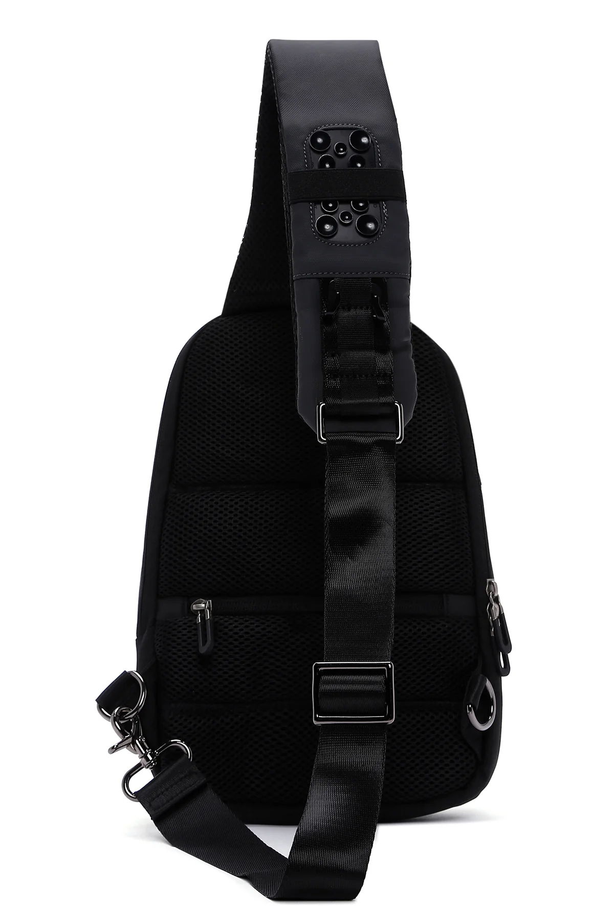 D-Pack Erkek Siyah Teknolojik Kumaş Çapraz Çanta - Image 9