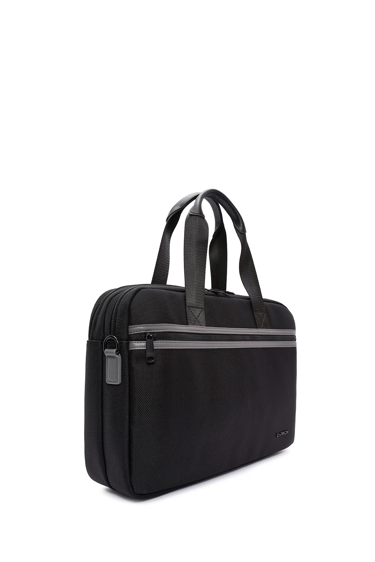 D-Pack Erkek Siyah Uzun Askılı Kumaş Evrak Çantası - Image 5