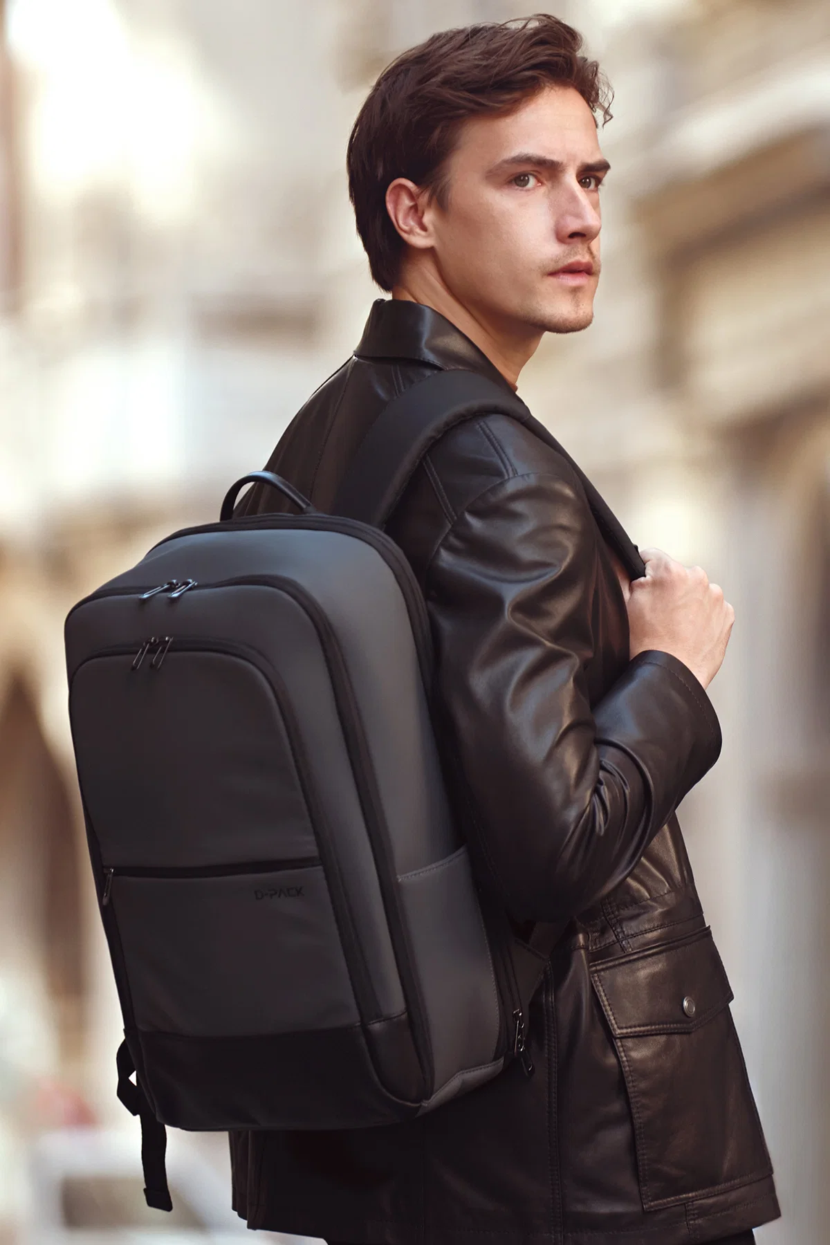 D-Pack Unisex Gri Sırt Çantası - Image 4