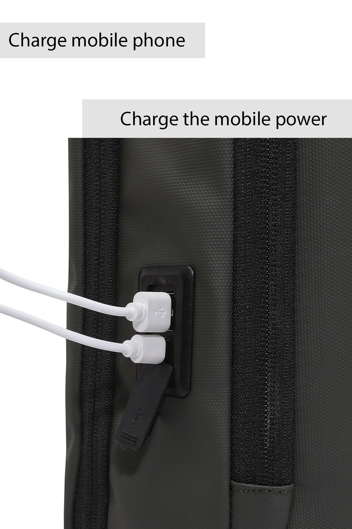 D-Pack Unisex Haki Teknolojik Hardcase Sırt Çantası - Image 4