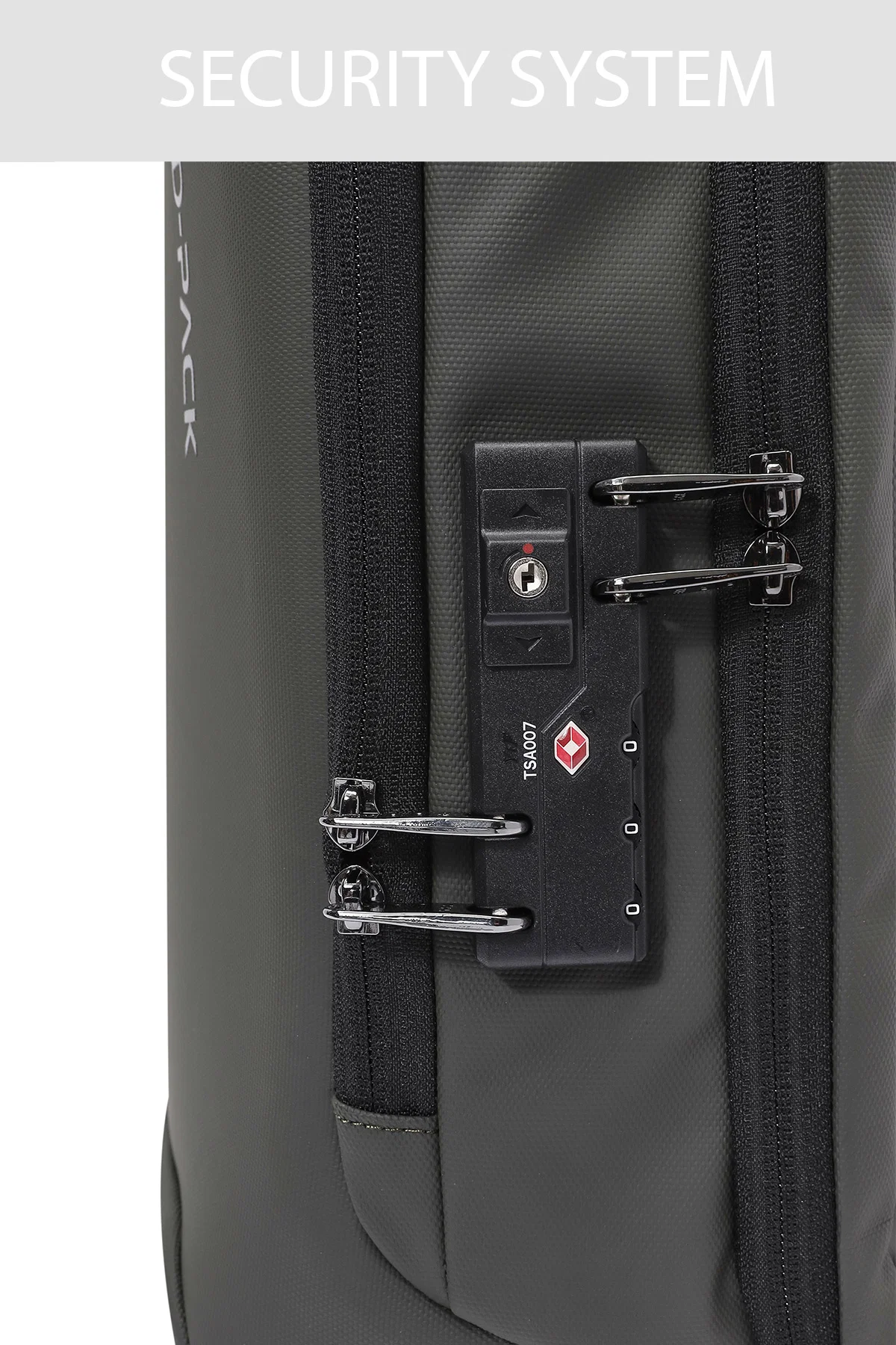 D-Pack Unisex Haki Teknolojik Hardcase Sırt Çantası - Image 8