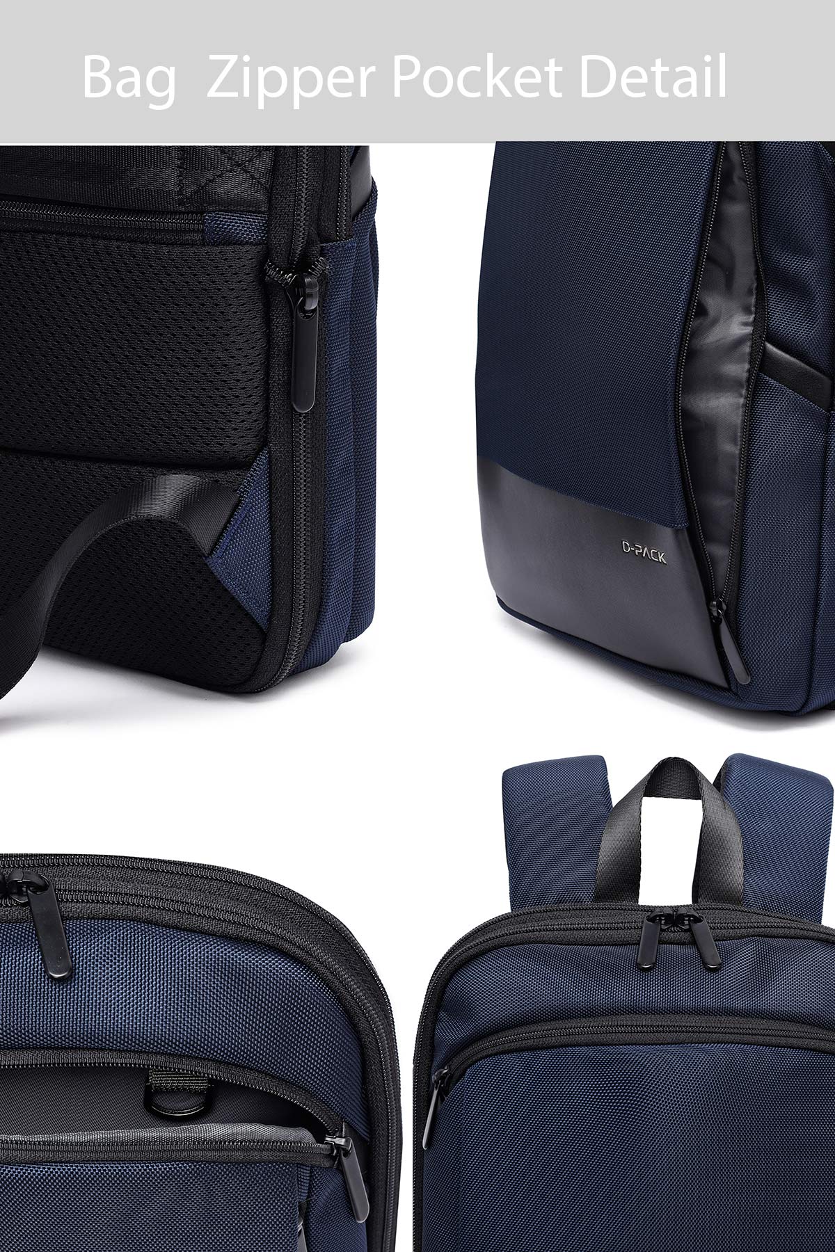 D-Pack Unisex Lacivert Sırt Çantası - Image 6