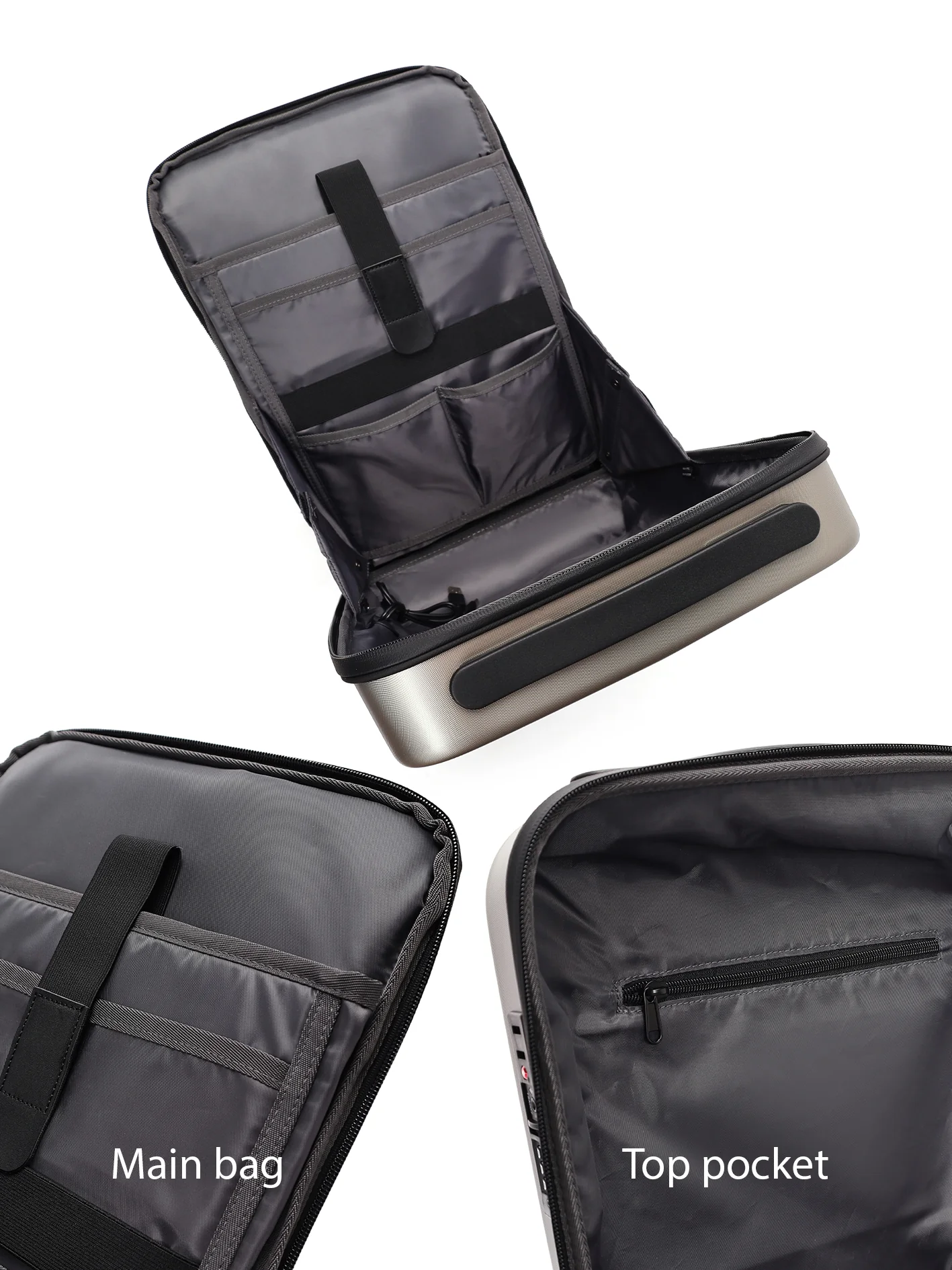 D-Pack Unisex Metalik Teknolojik Sırt Çantası - Image 10
