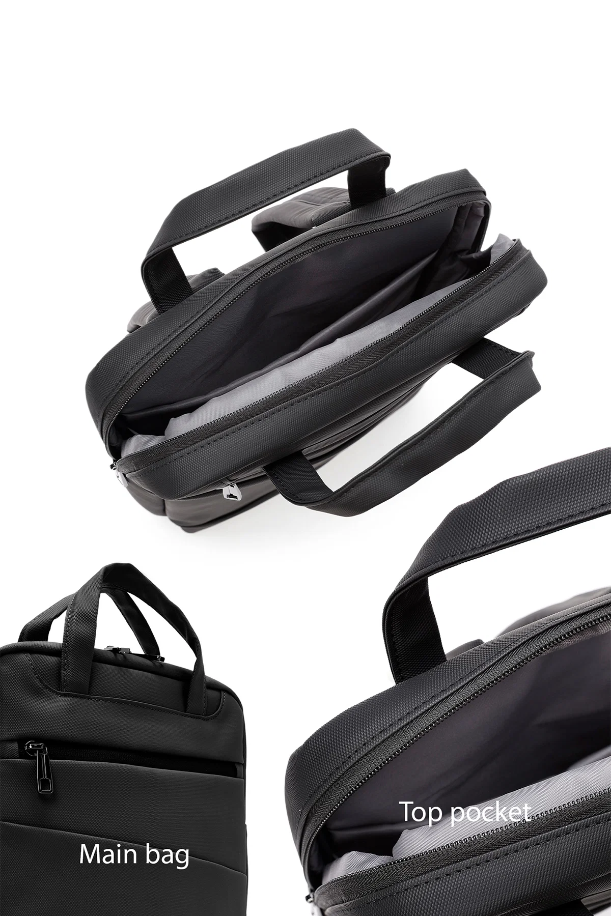 D-Pack Unisex Siyah Kumaş Sırt Çantası - Image 7
