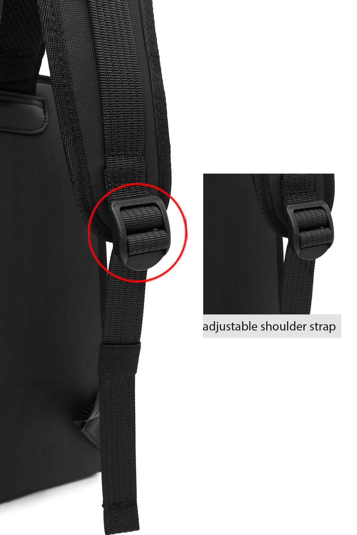 D-Pack Unisex Siyah Kumaş Sırt Çantası - Image 7