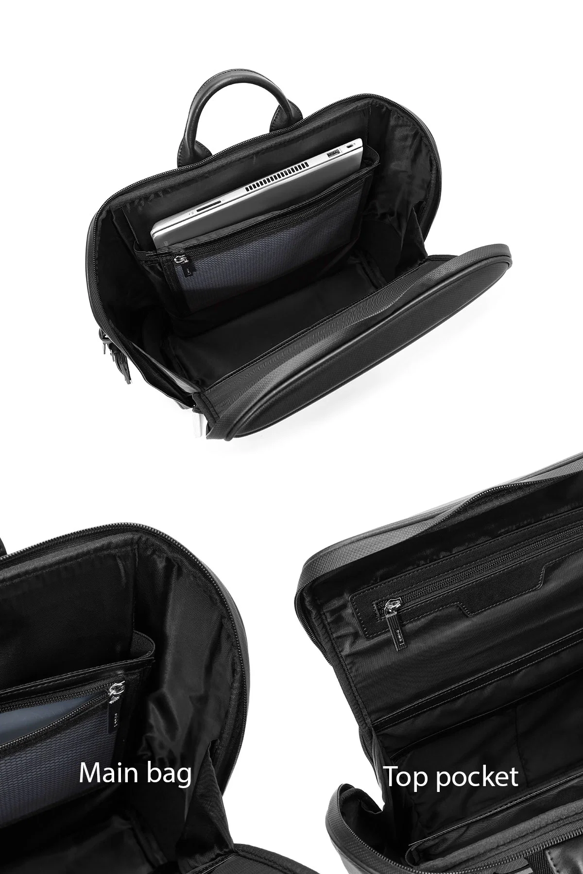 D-Pack Unisex Siyah Kumaş Sırt Çantası - Image 10