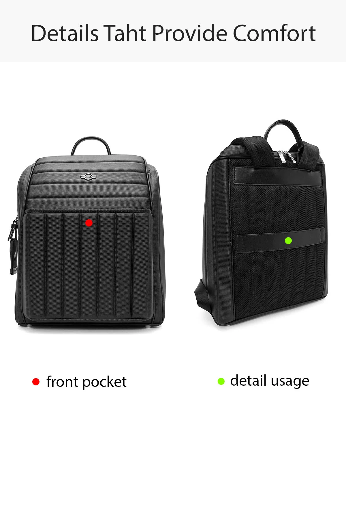 D-Pack Unisex Siyah Kumaş Sırt Çantası - Image 11