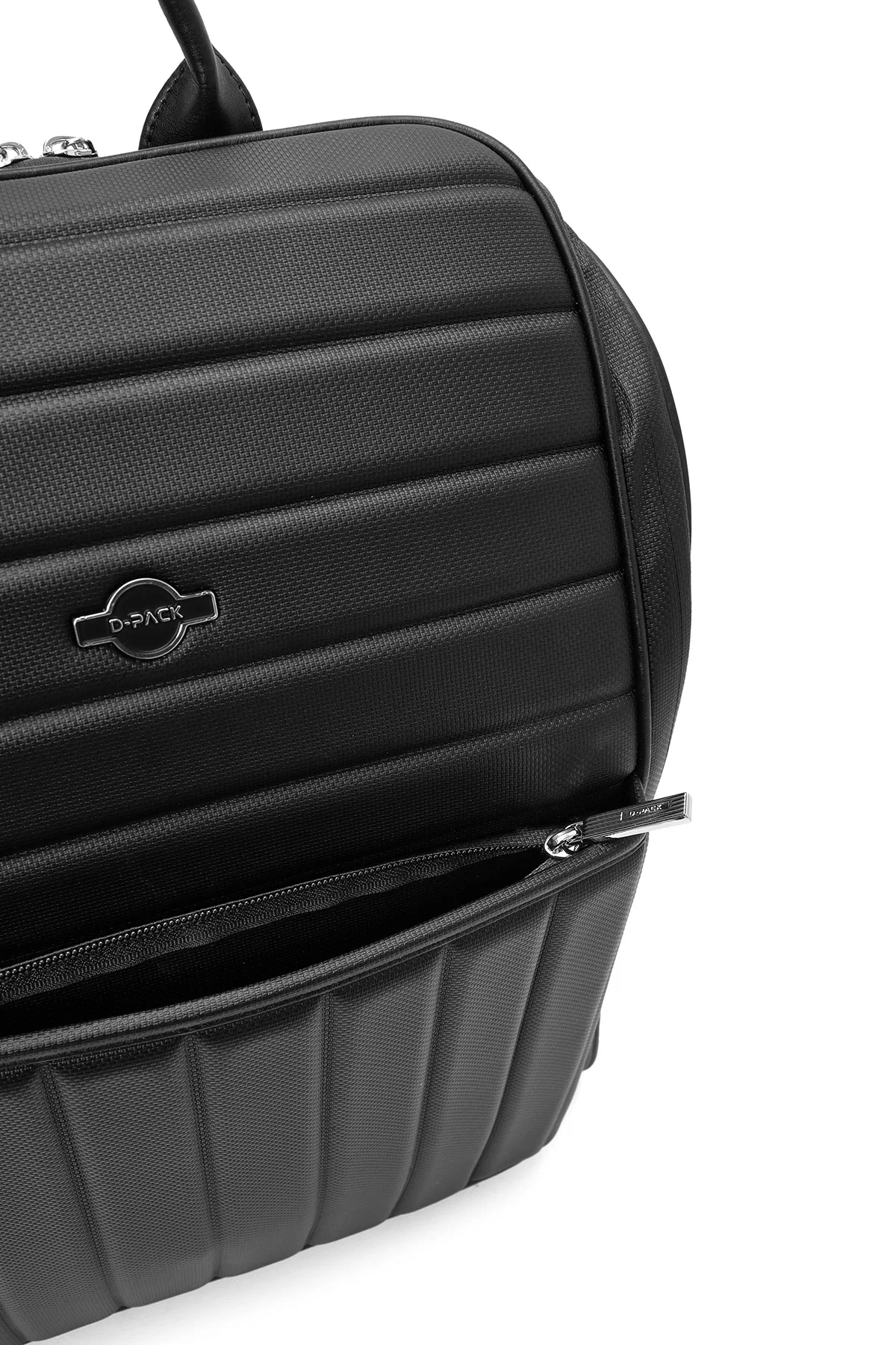 D-Pack Unisex Siyah Kumaş Sırt Çantası - Image 6