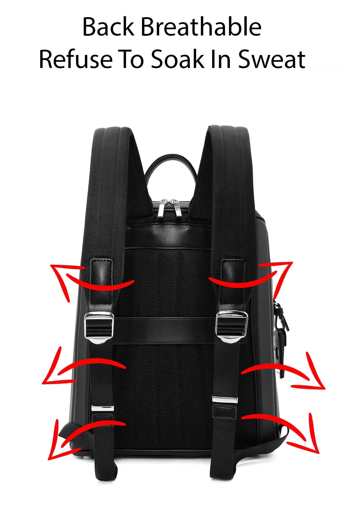 D-Pack Unisex Siyah Kumaş Sırt Çantası - Image 9