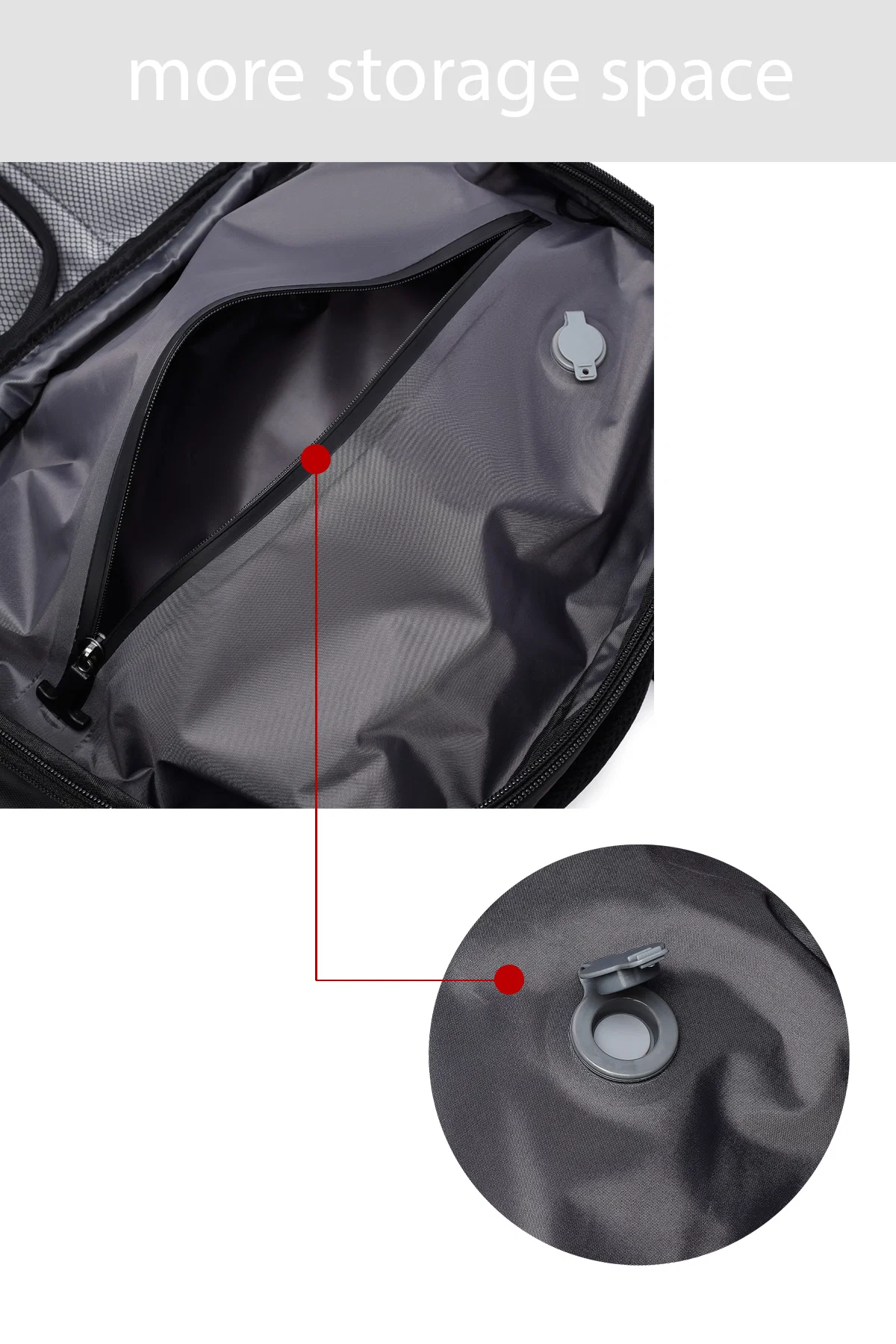 D-Pack Unisex Siyah Kumaş Sırt Çantası - Image 7