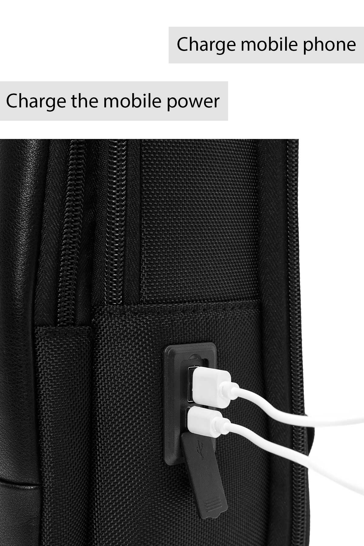 D-Pack Unisex Siyah Sırt Çantası - Image 6