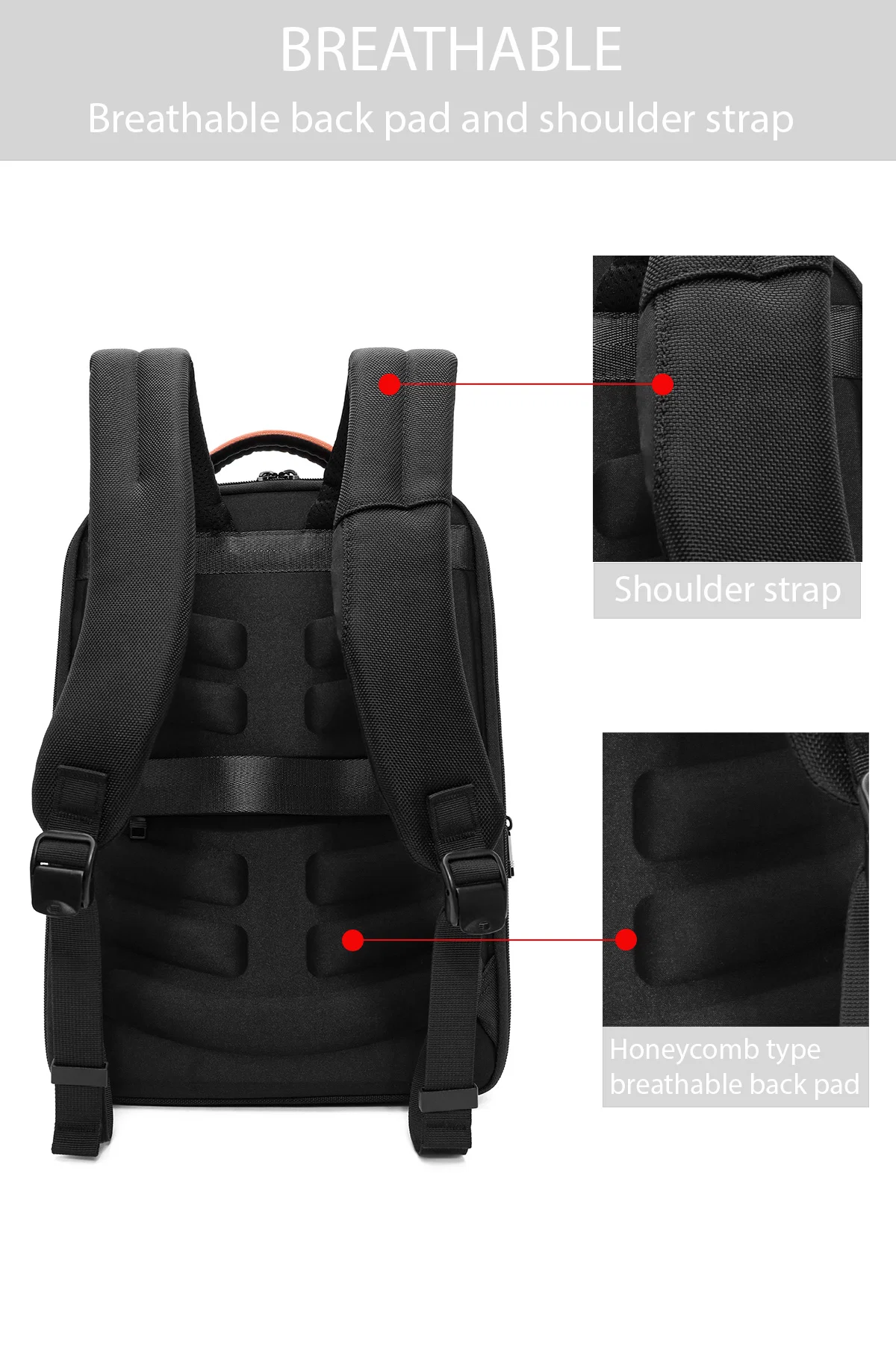 D-Pack Unisex Siyah Sırt Çantası - Image 7