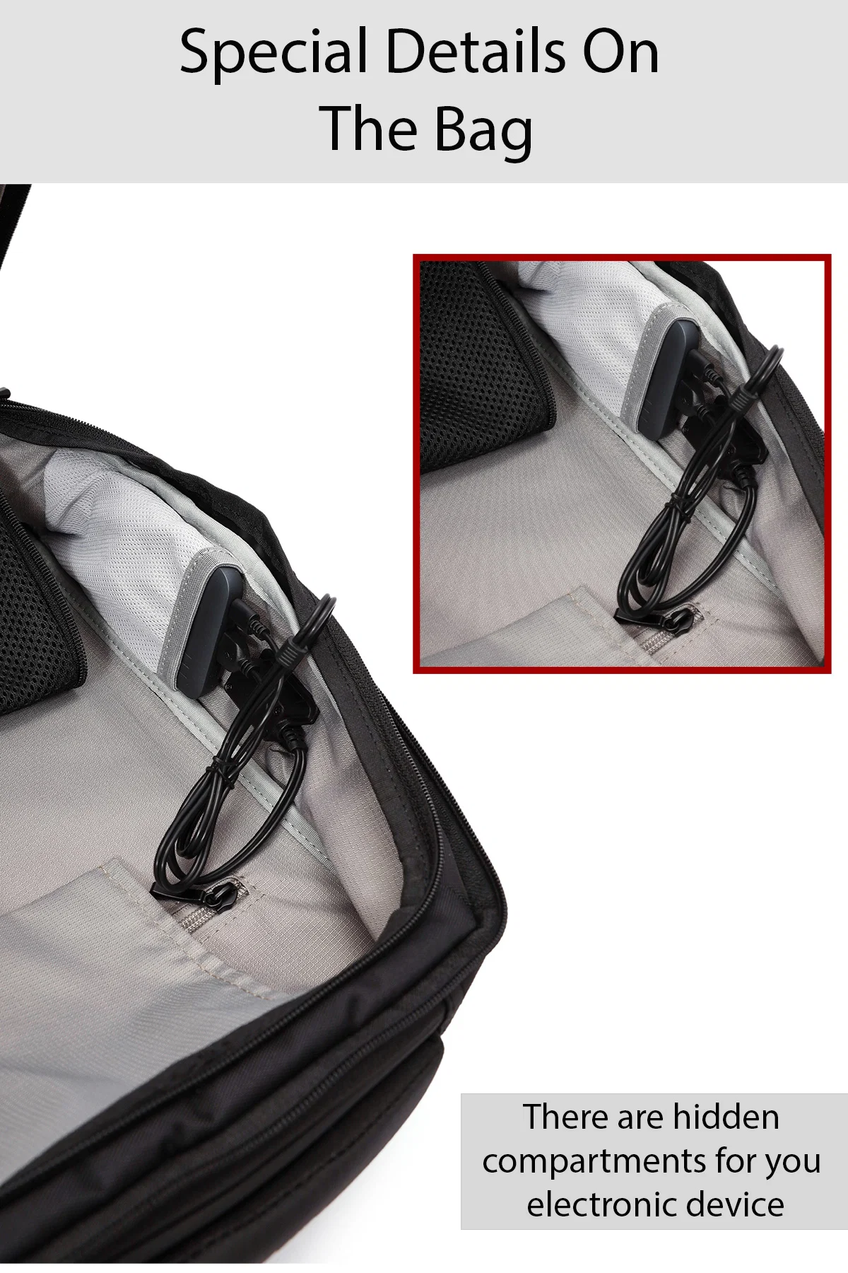 D-Pack Unisex Siyah Sırt Çantası - Image 11