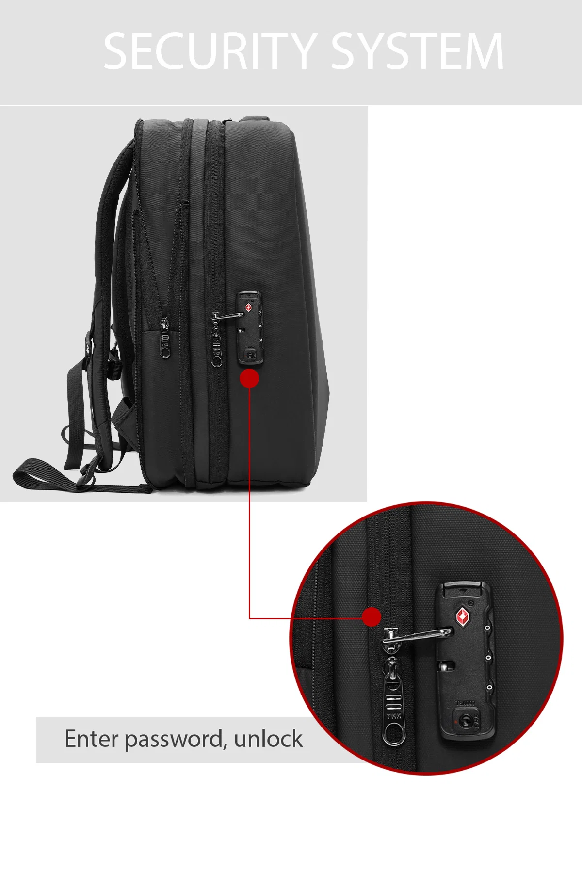 D-Pack Unisex Siyah Sırt Çantası - Image 9