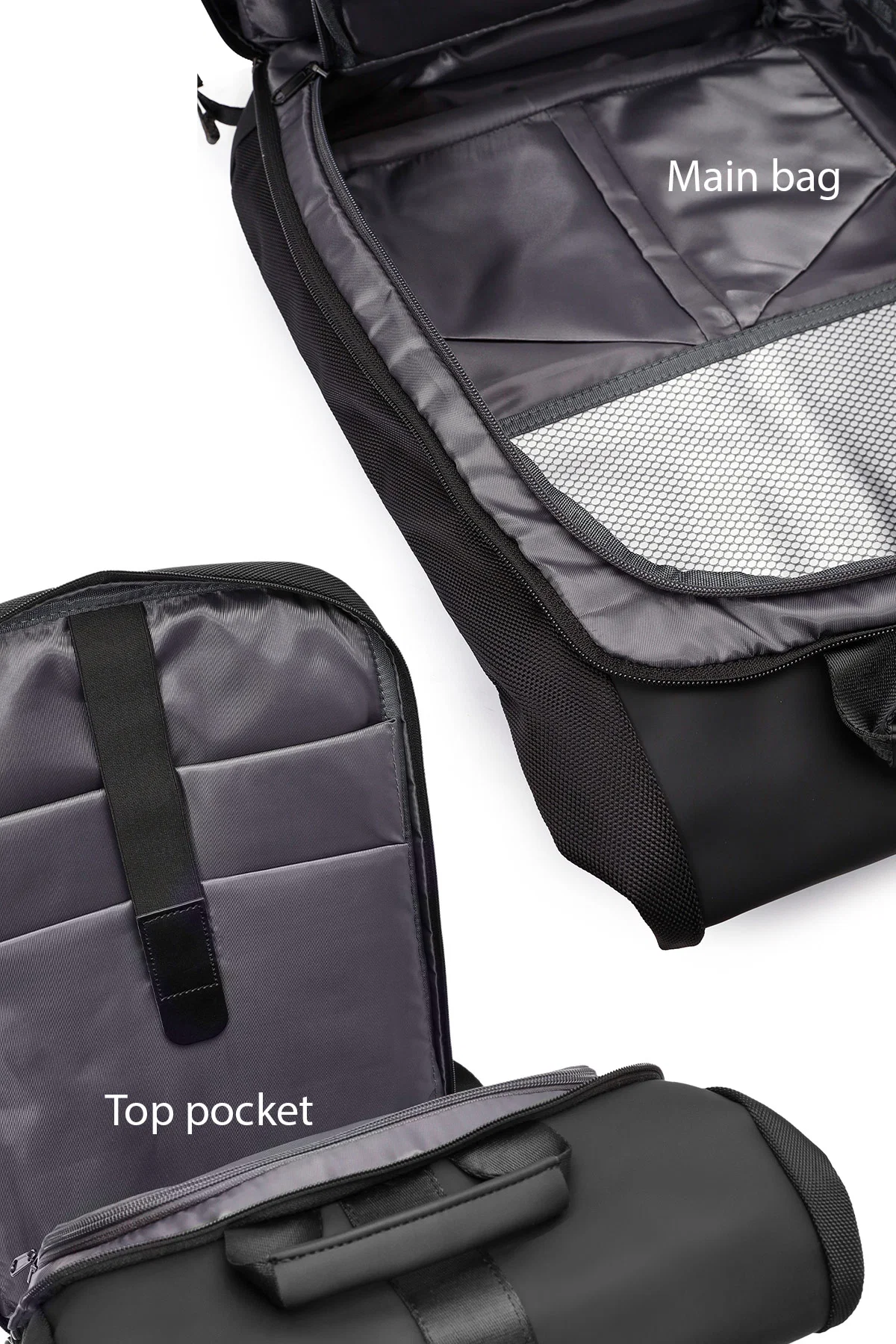 D-Pack Unisex Siyah Sırt Çantası - Image 7