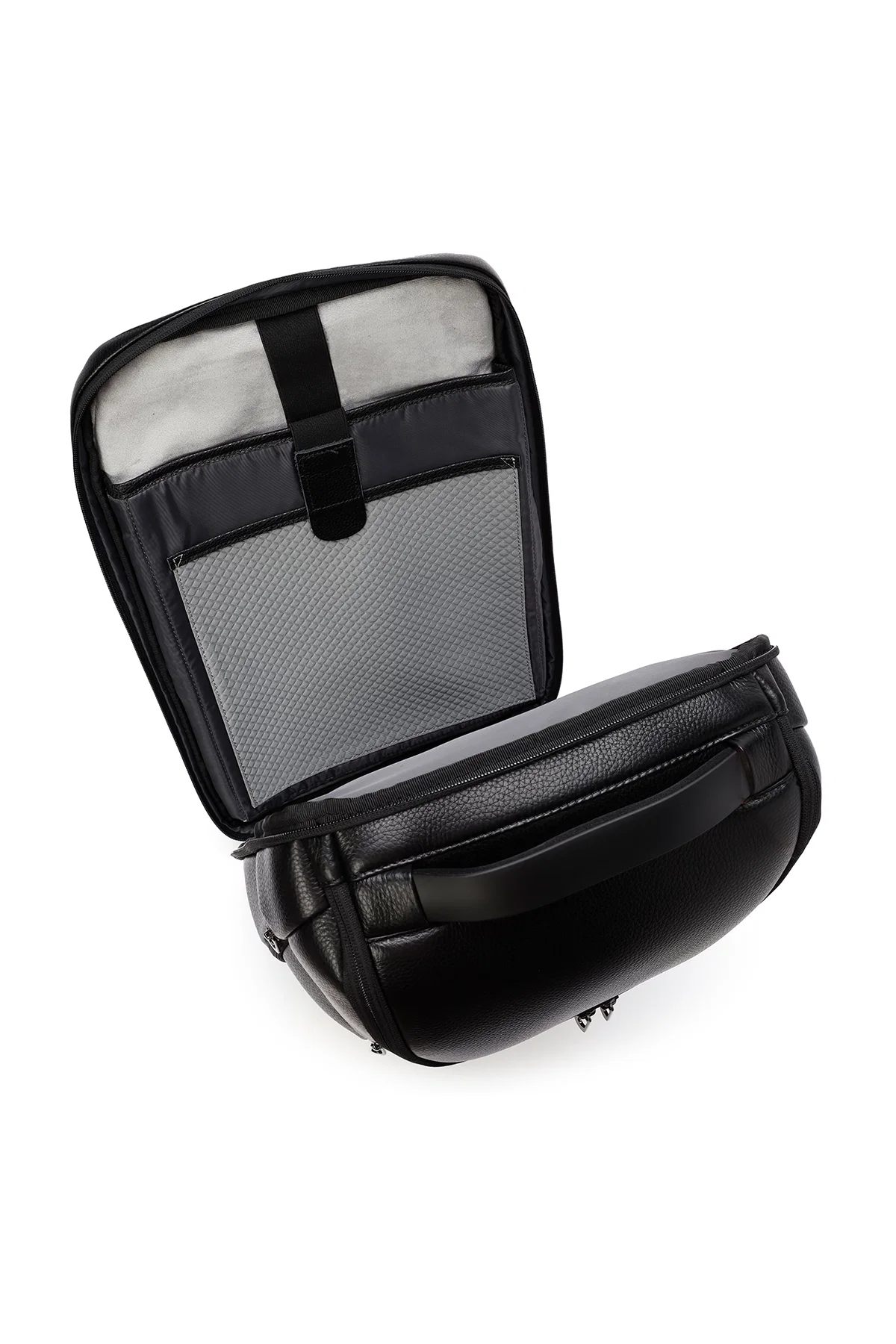 D-Pack Unisex Siyah Teknolojik Deri Sırt Çantası - Image 5