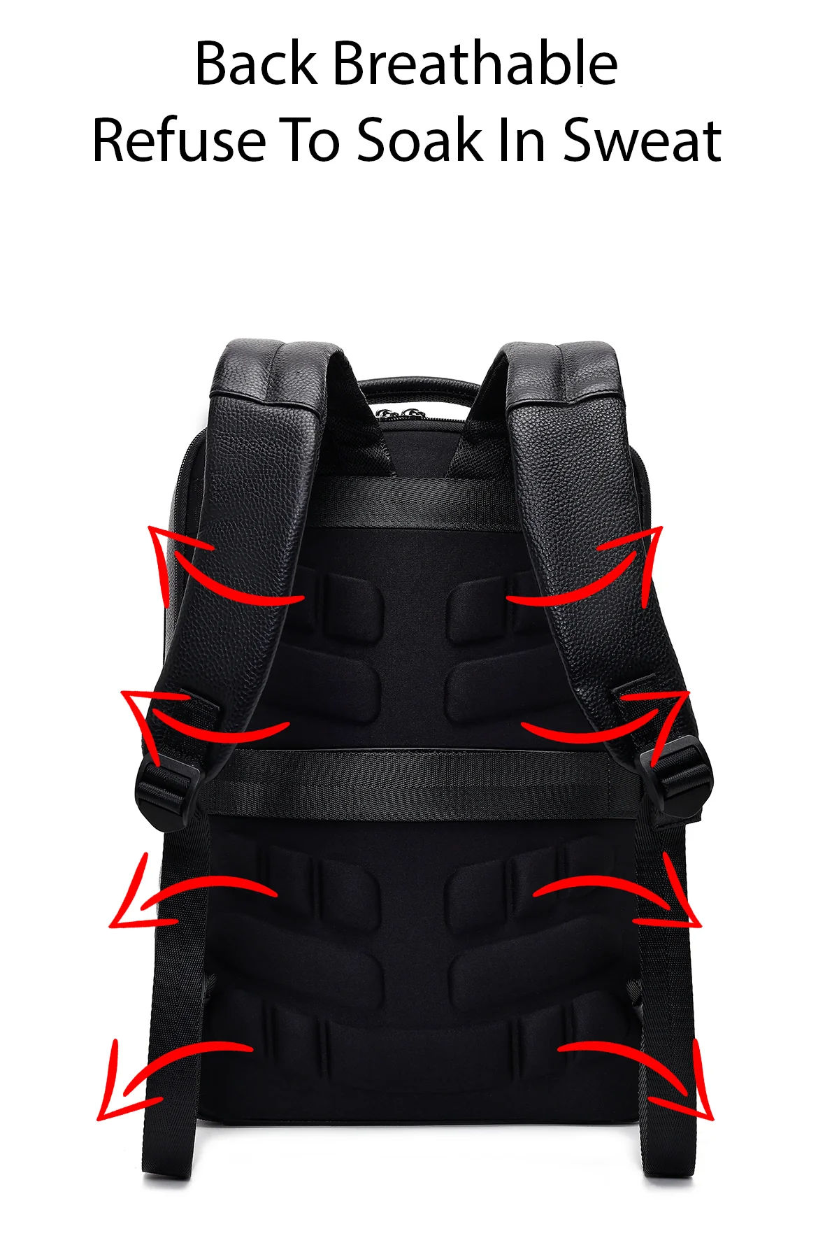D-Pack Unisex Siyah Teknolojik Deri Sırt Çantası - Image 6