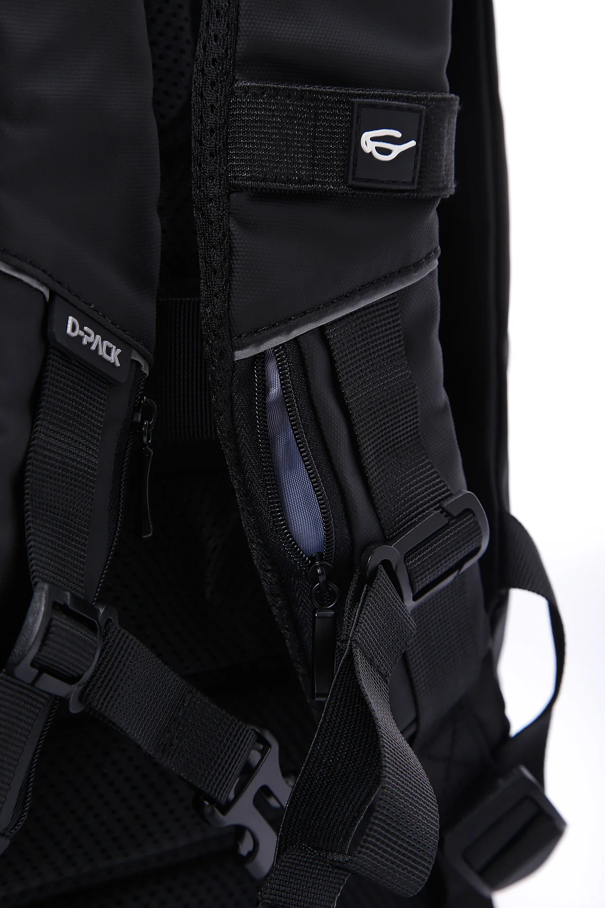 D-Pack Unisex Siyah Teknolojik Kumaş Sırt Çantası - Image 12