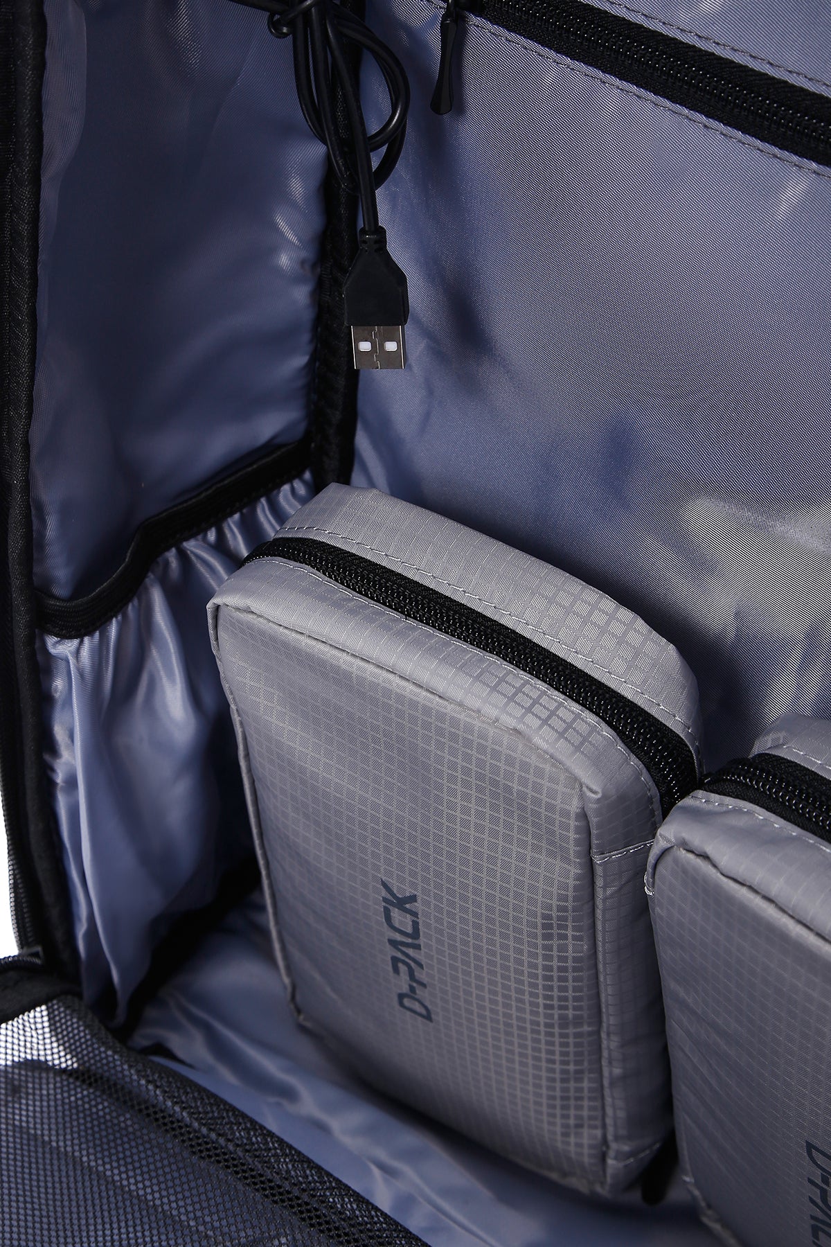 D-Pack Unisex Siyah Teknolojik Kumaş Sırt Çantası - Image 24