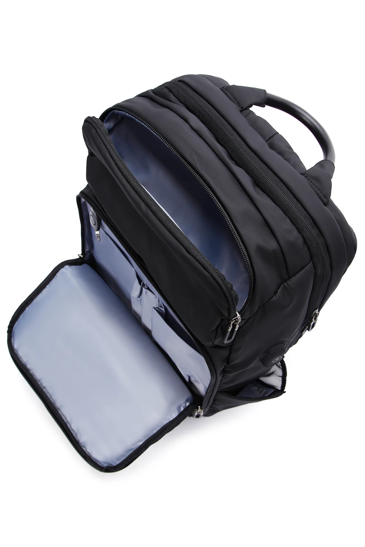 D-Pack Unisex Siyah Teknolojik Kumaş Sırt Çantası - Image 6