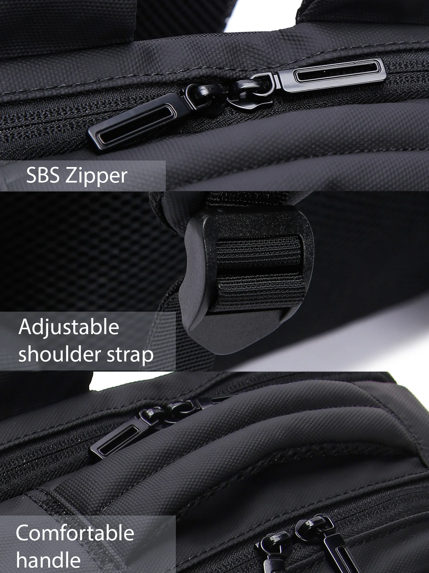 D-Pack Unisex Siyah Teknolojik Kumaş Sırt Çantası - Image 23