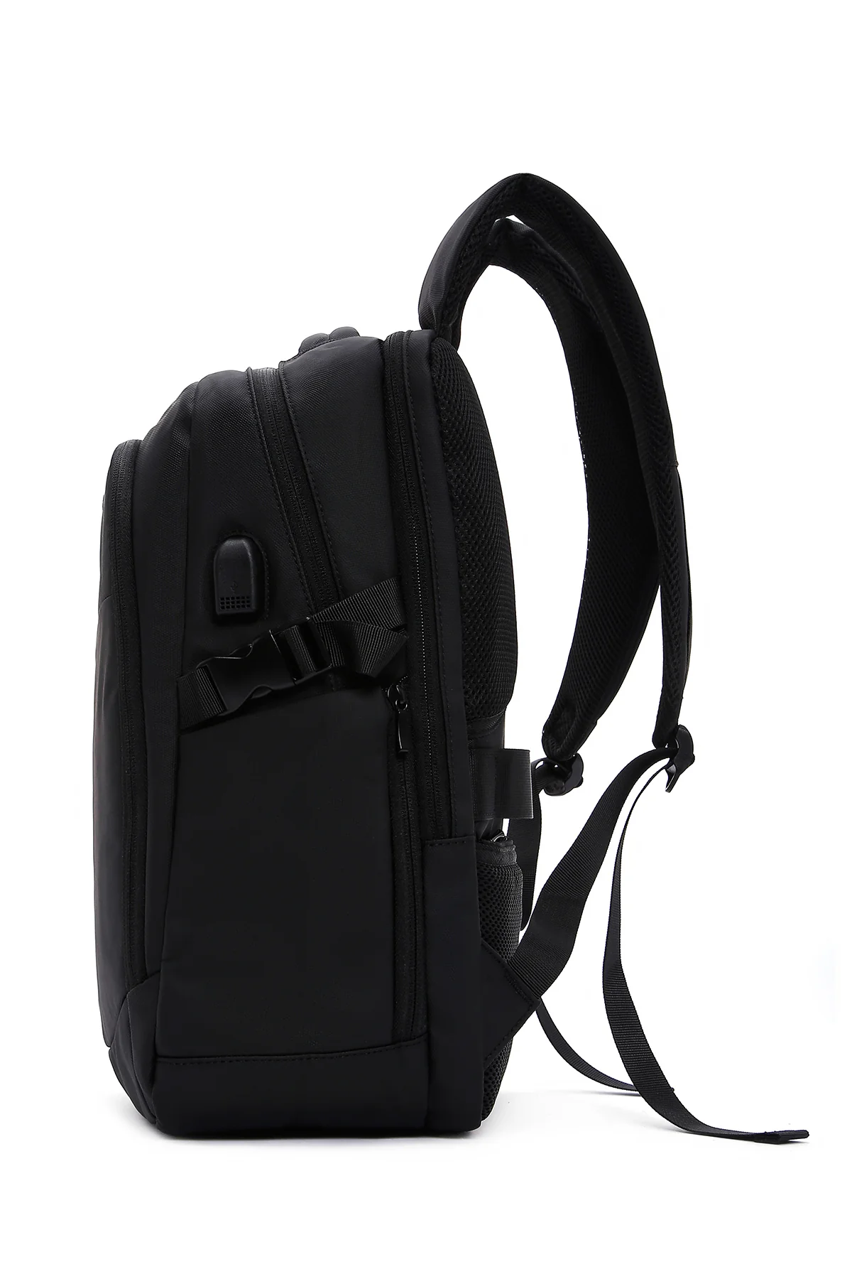 D-Pack Unisex Siyah Teknolojik Kumaş Sırt Çantası - Image 7